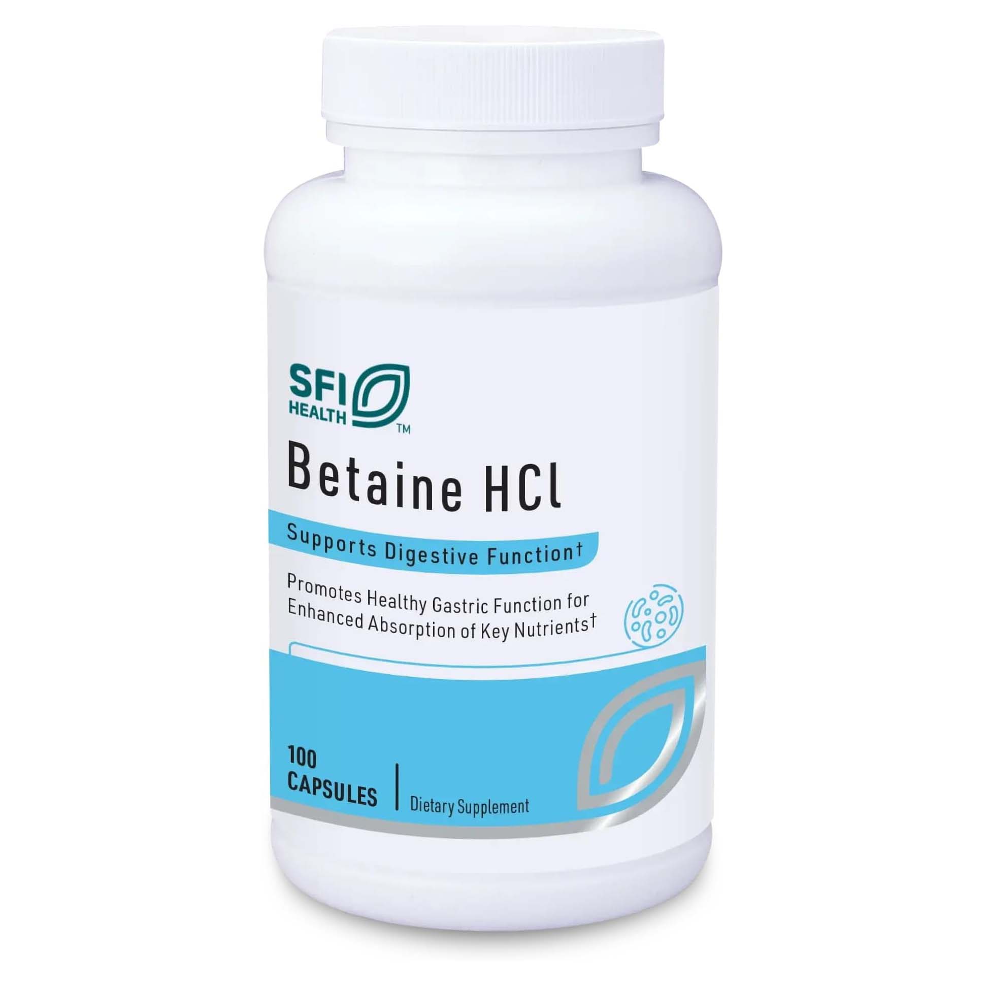 Betaine HCI 648mg x100 C. - SFI Health - SFI Health