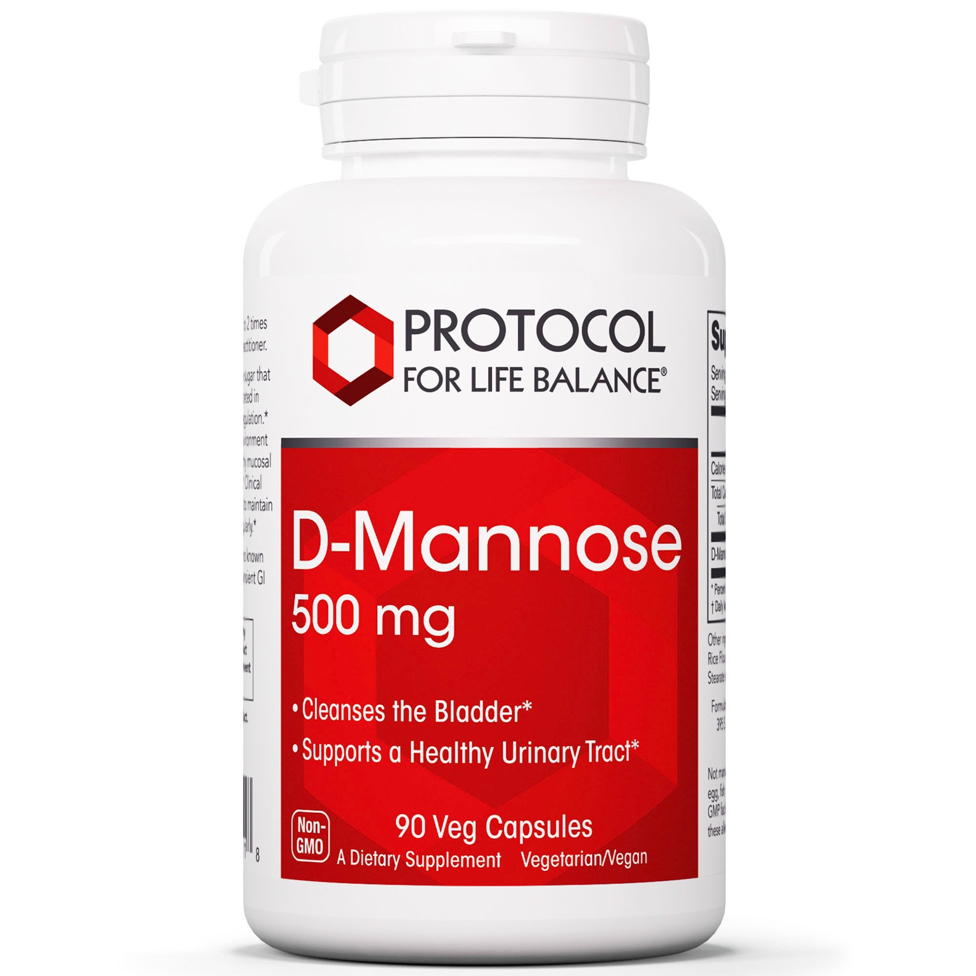 D-Mannose 500mg x90 C. - Protocol For Life Balance - Protocol For Life Balance