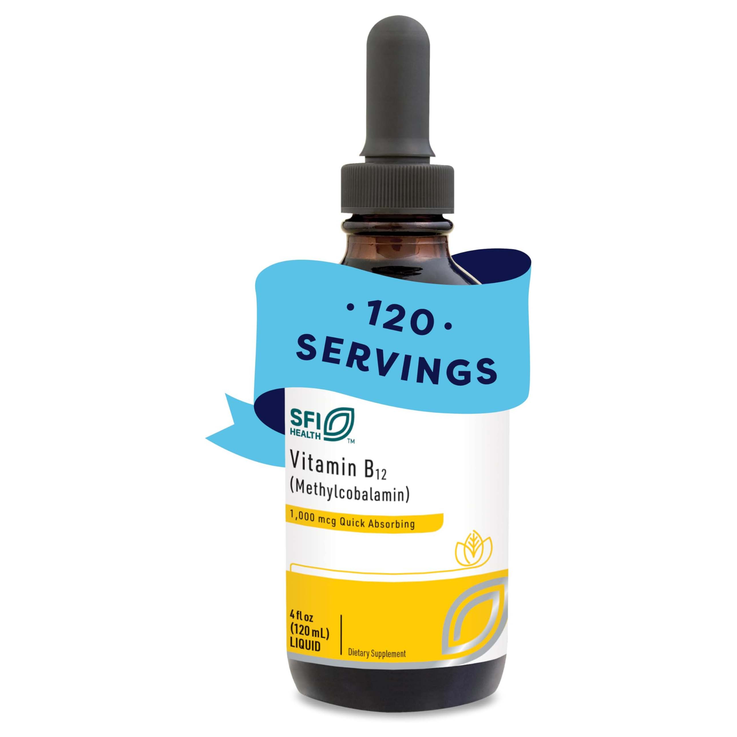 Methylcobalamin B-12 5000 Liquid 4 Oz. - SFI Health - SFI Health