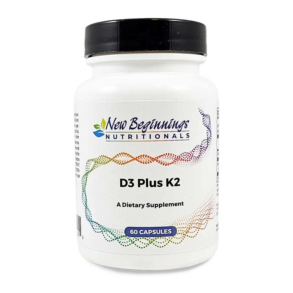 Vitamin D3 Plus K2 x60 - New Beginnings - New Beginnings
