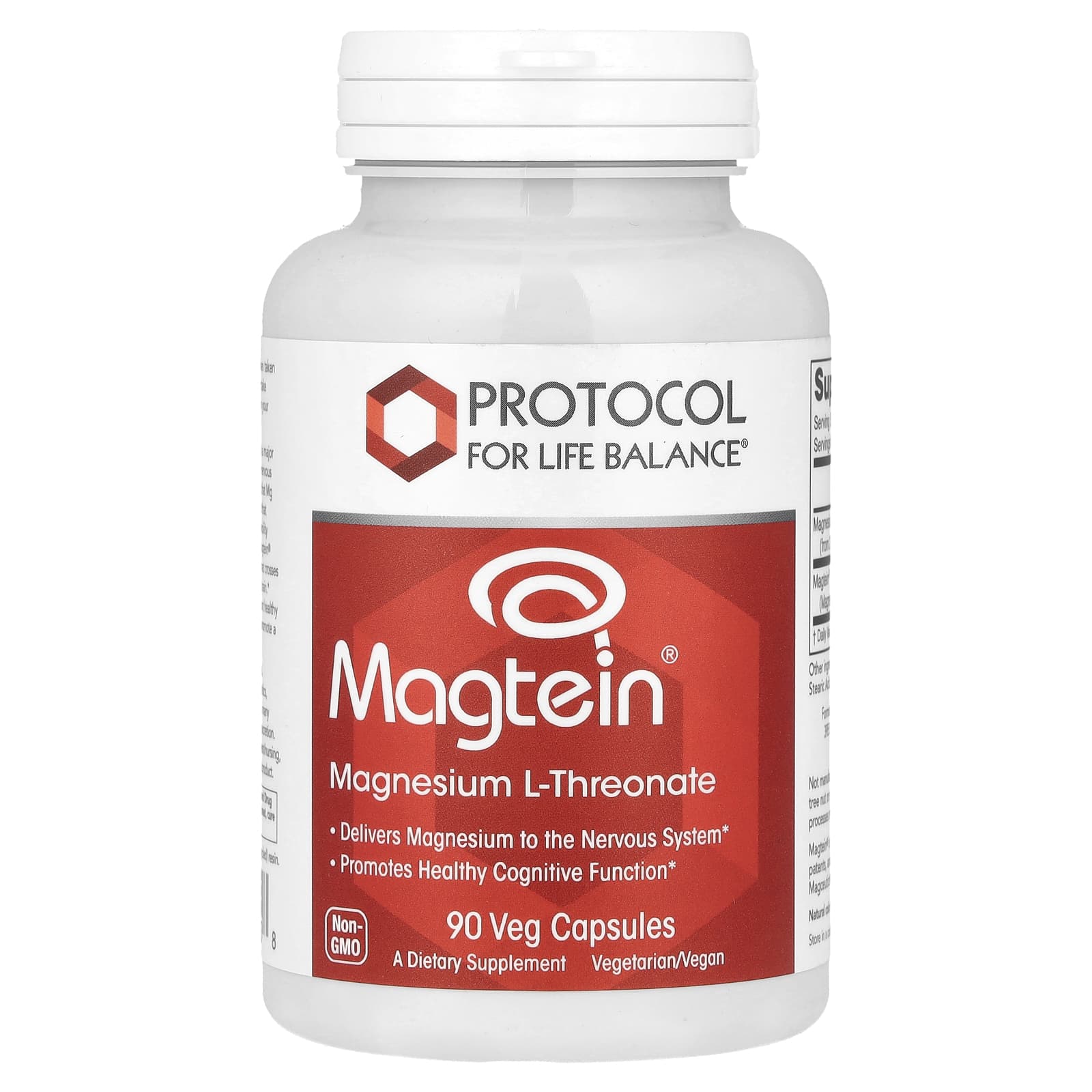 Magtein (Magnesium L-Threonate) 144mg x90 Caps - Protocol For Life Balance - Protocol For Life Balance