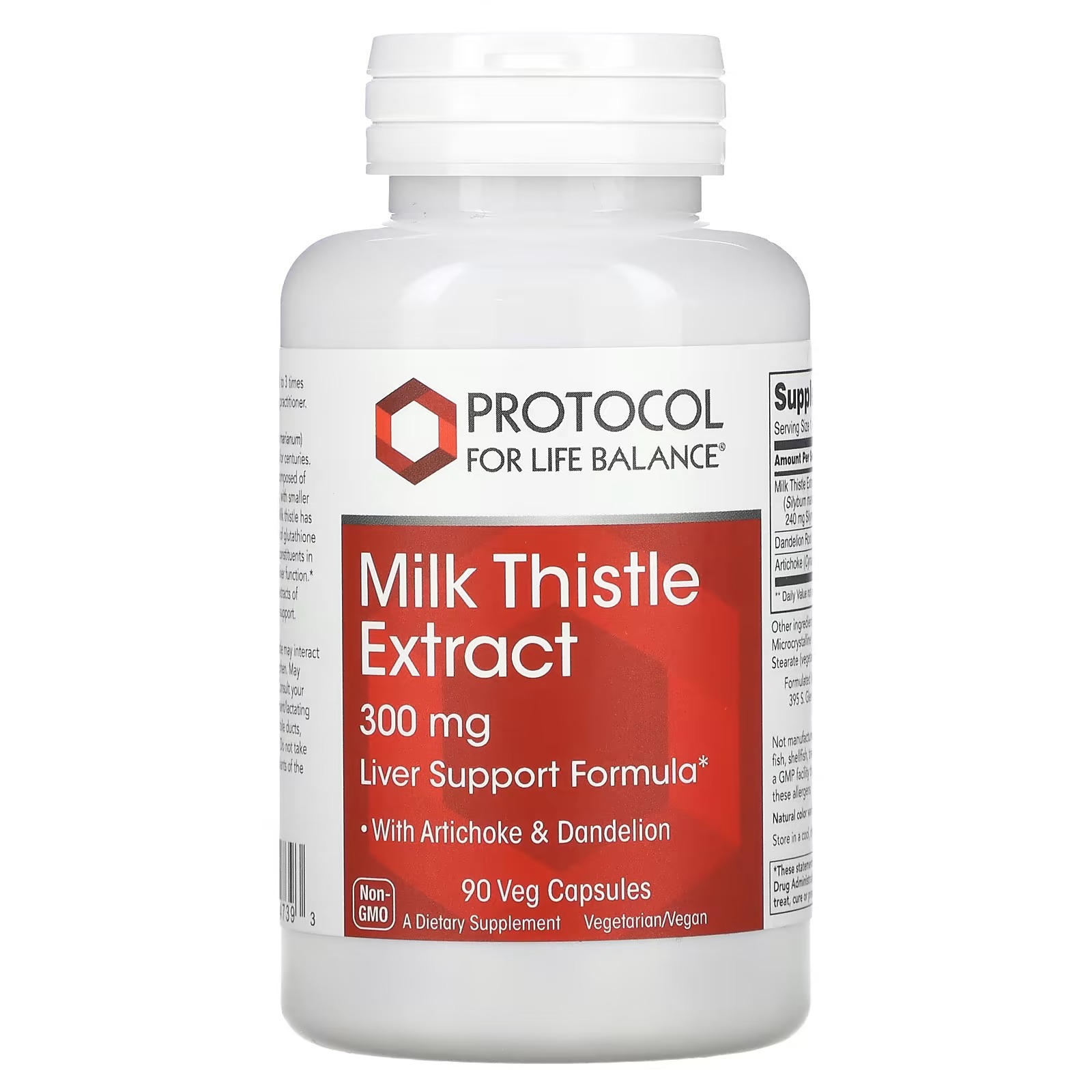 Milk Thistle Extract 300mg x90 C. - Protocol For Life Balance - Protocol For Life Balance