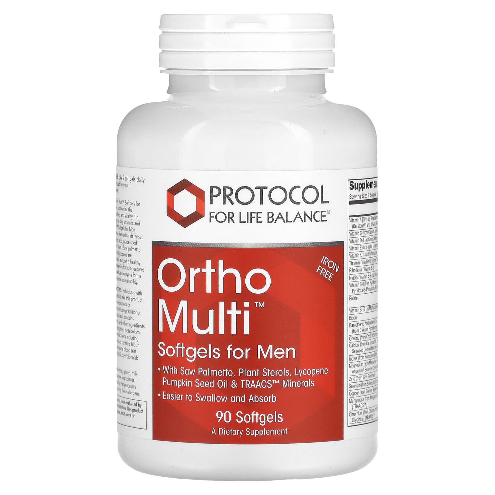 Ortho Multi for Men x90 Sg. - Protocol For Life Balance - Protocol For Life Balance