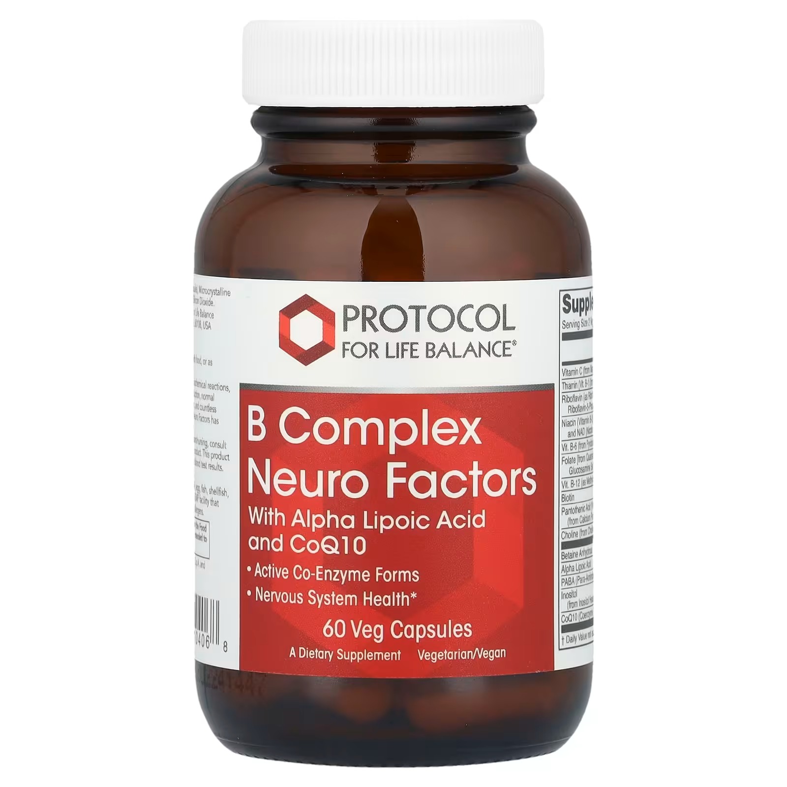 B Complex Neuro Factors x60 C. - Protocol For Life Balance - Protocol For Life Balance