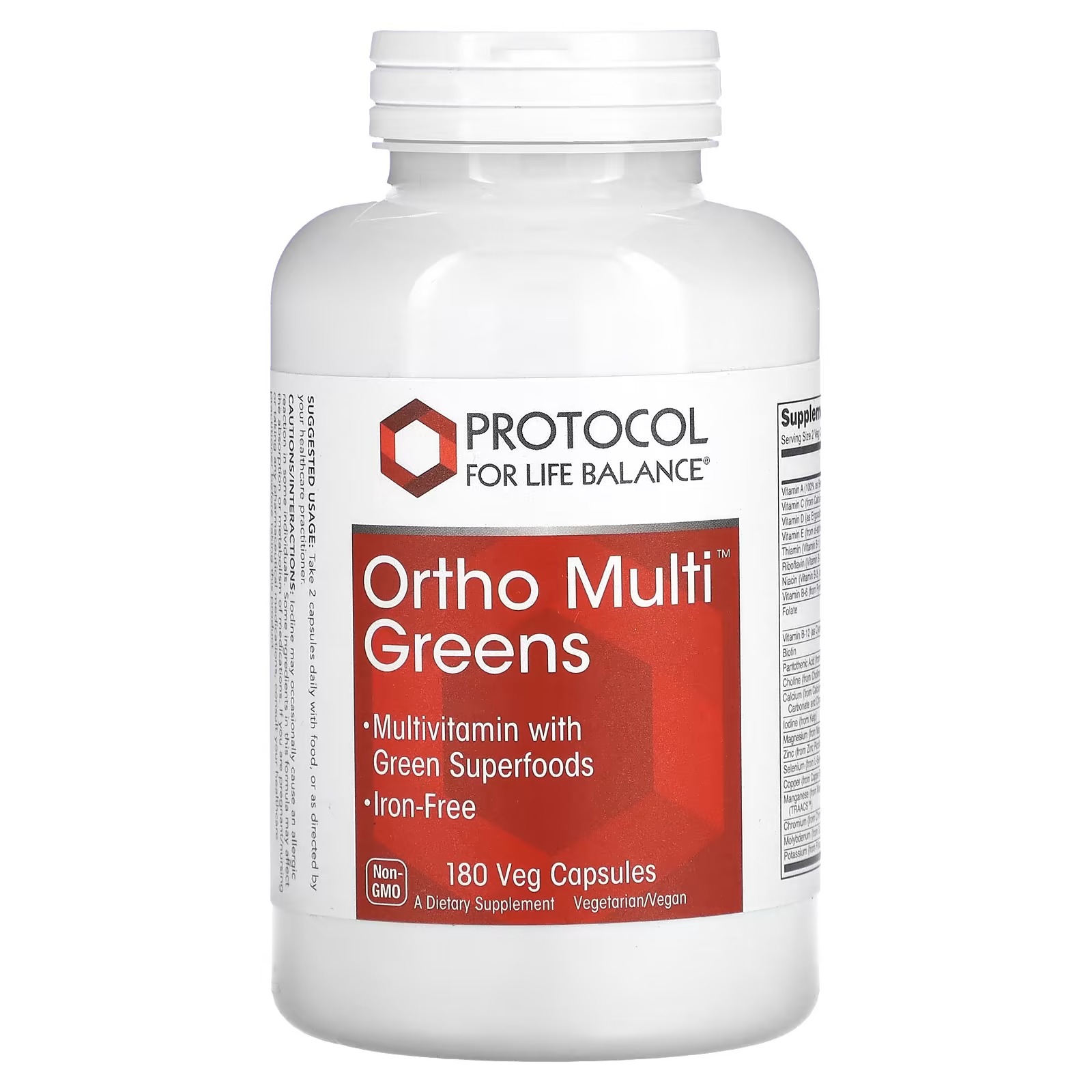 Ortho Multi Greens x180 C. - Protocol For Life Balance - Protocol For Life Balance