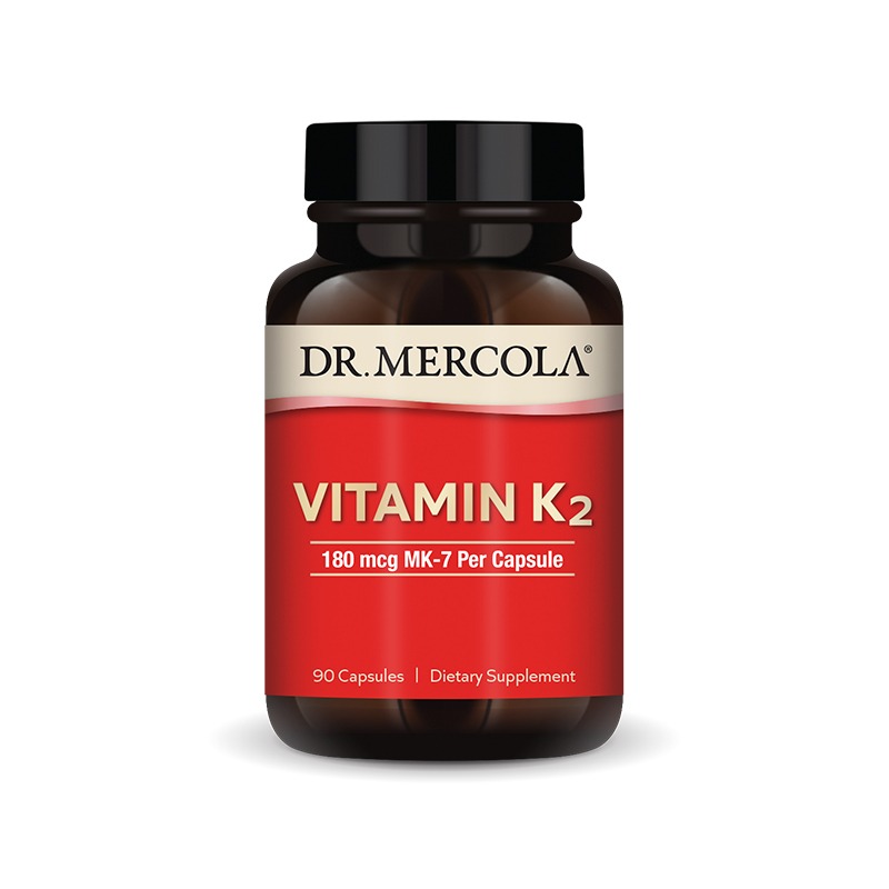 Vitamin K2 Mk7 180mcg x90 C. - Dr. Mercola - Dr. Mercola