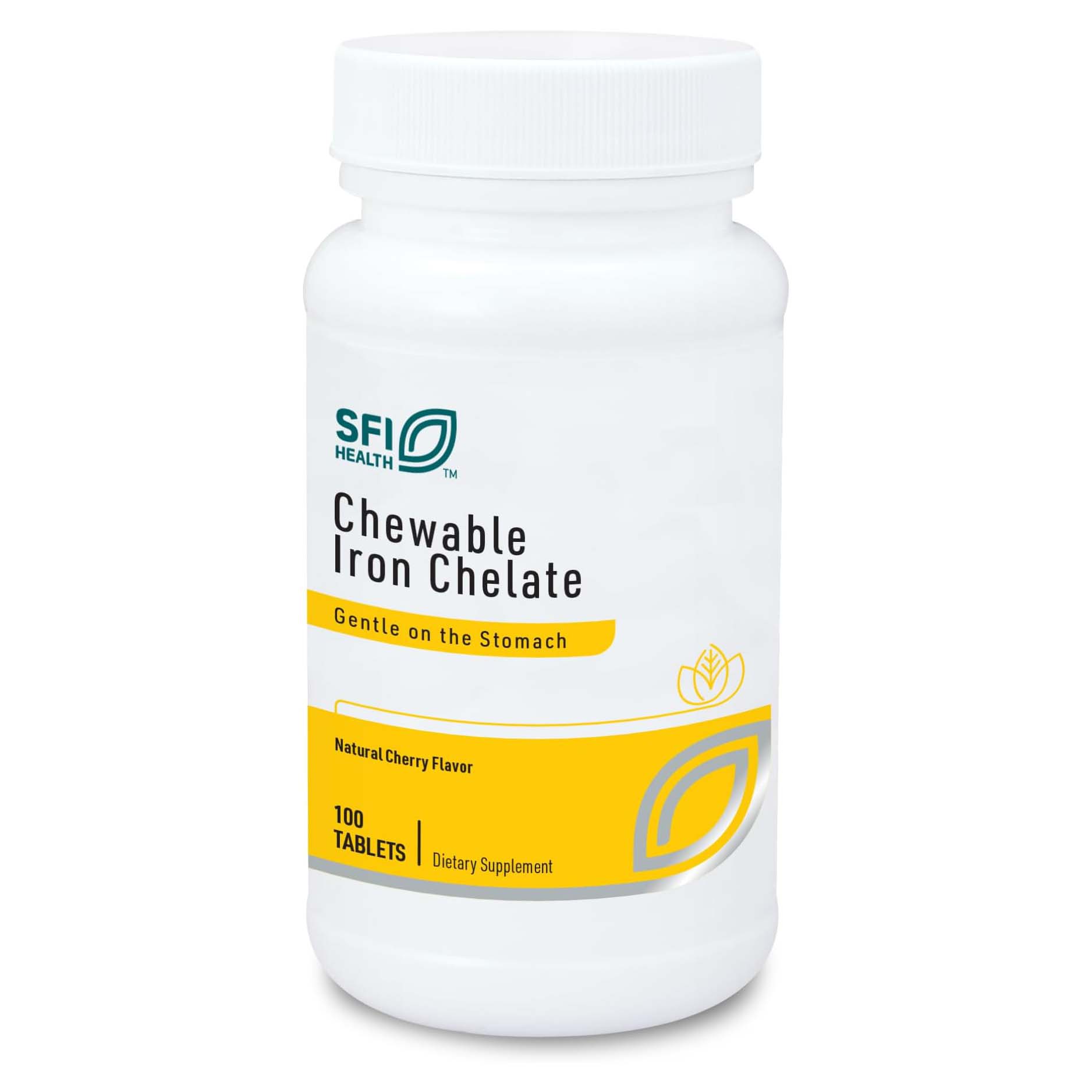 Iron Chelate Masticable Cherry x100 T. - SFI Health - SFI Health