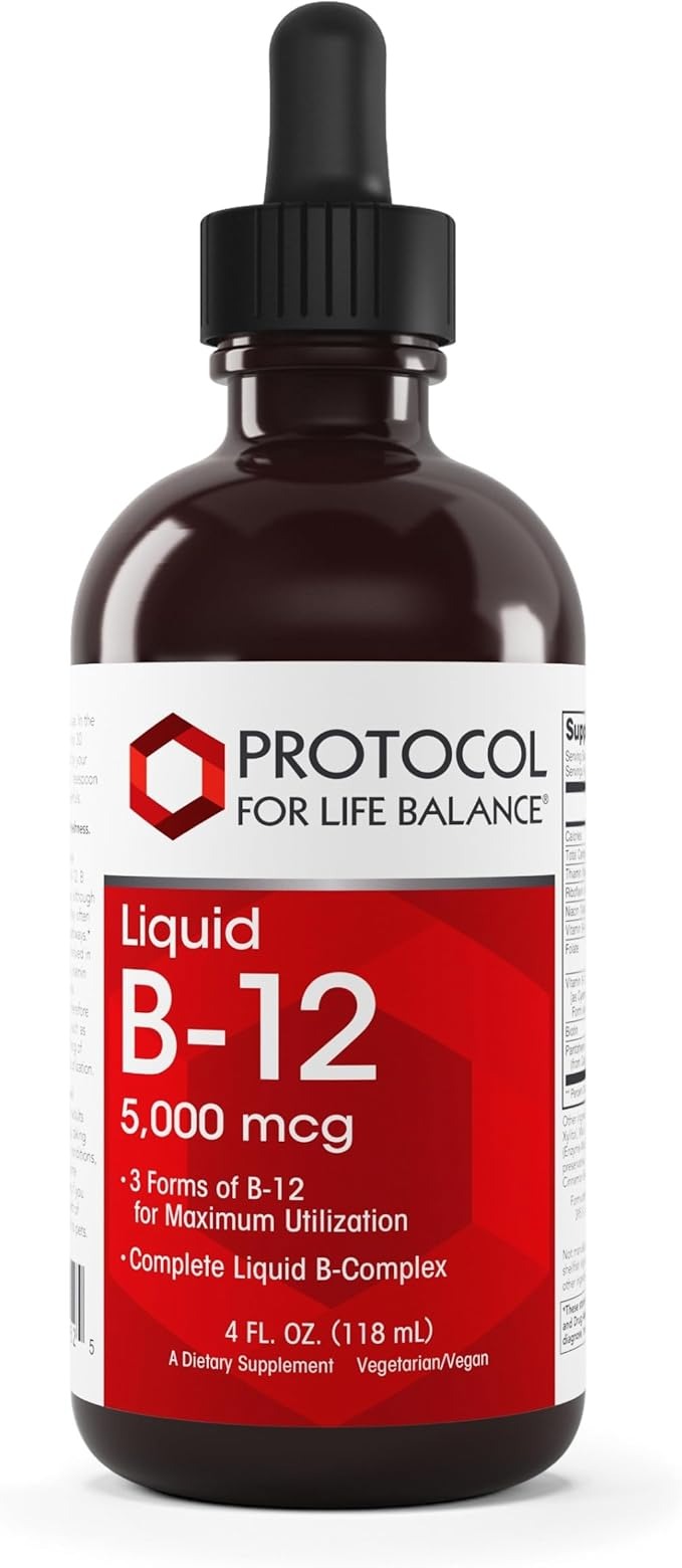 B-12 Liquid 5,000mcg 4.0 Oz PRO P0452 - Protocol For Life Balance