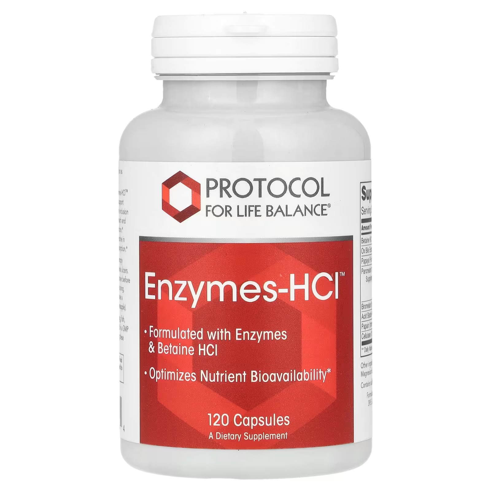 Enzymes-HCI x120 C. - Protocol For Life Balance - Protocol For Life Balance