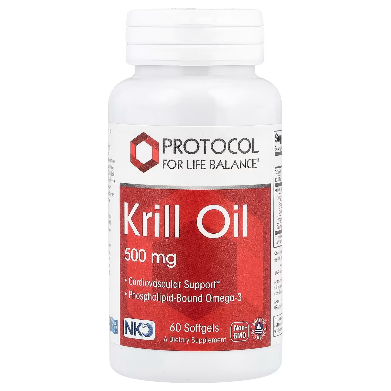 Krill Oil Neptune 500mg x60 Sg - Protocol For Life Balance - Protocol For Life Balance