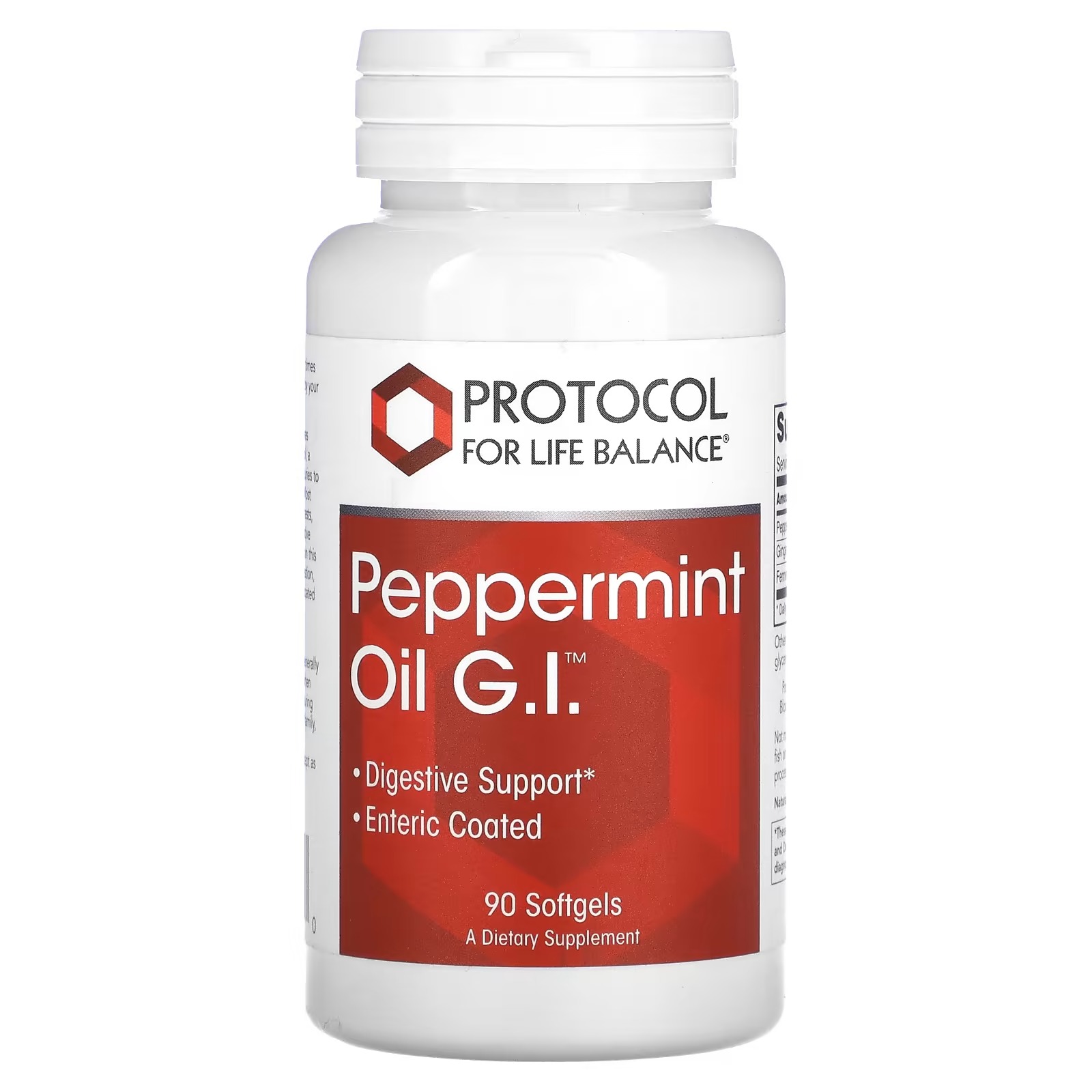 Peppermint Oil G.I. x90 Sg - Protocol For Life Balance - Protocol For Life Balance