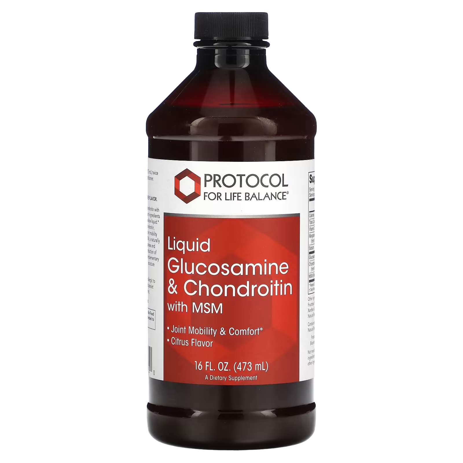 Glucosamine Chondroitin MSM Liquid 16 Oz. - Protocol For Life Balance - Protocol For Life Balance