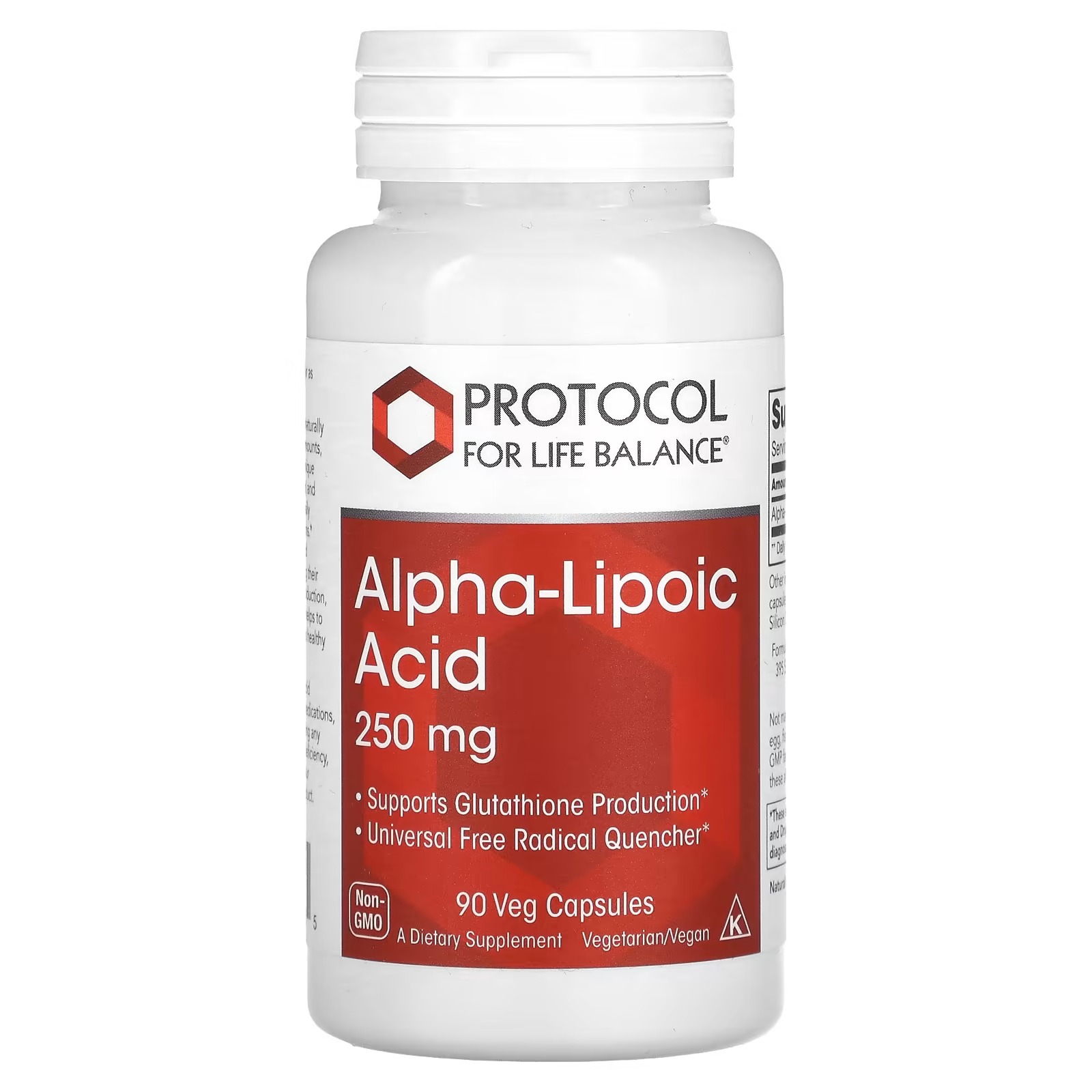 Alpha Lipoic Acid 250mg x90 C. - Protocol For Life Balance - Protocol For Life Balance