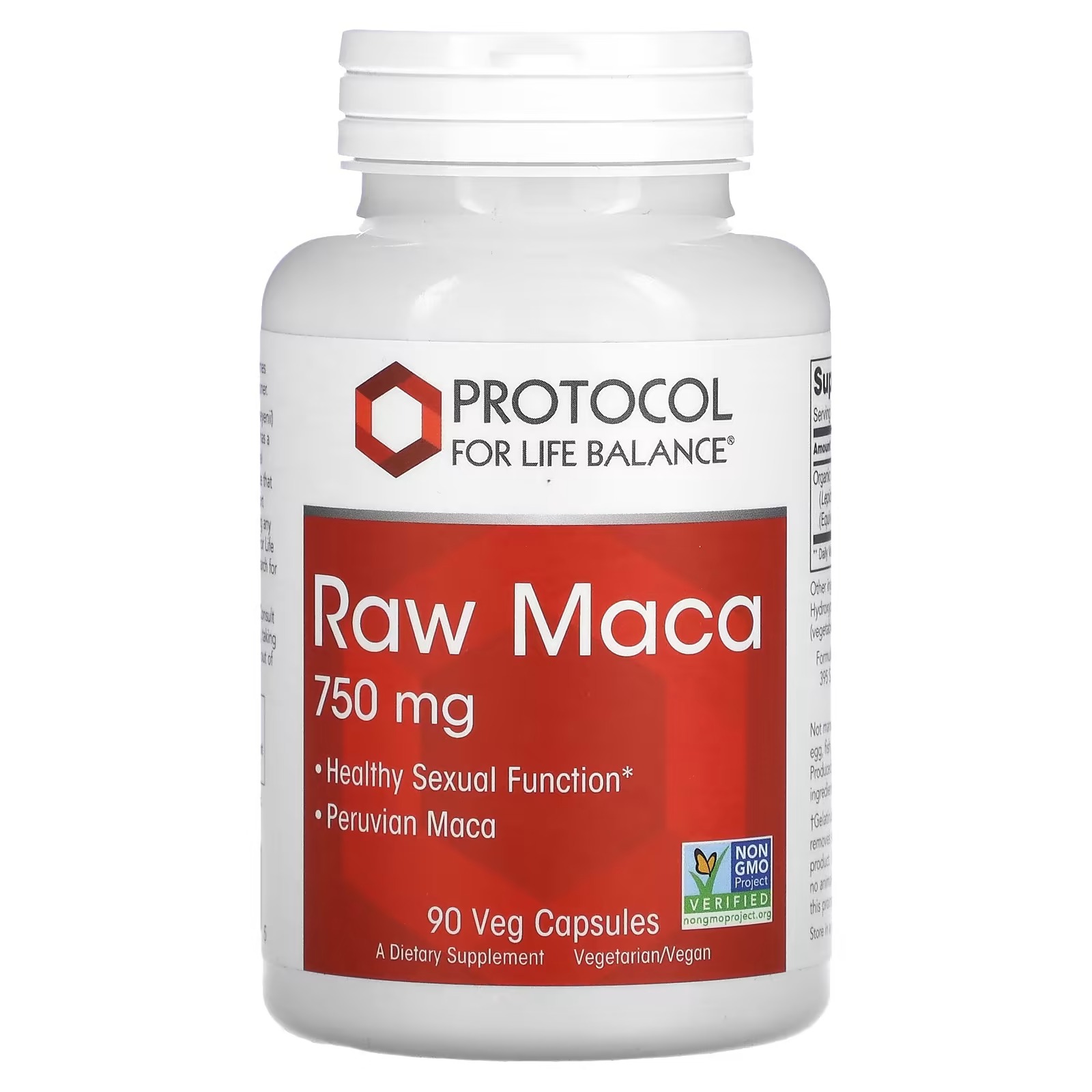 Maca Raw 750mg x90 C. - Protocol For Life Balance - Protocol For Life Balance