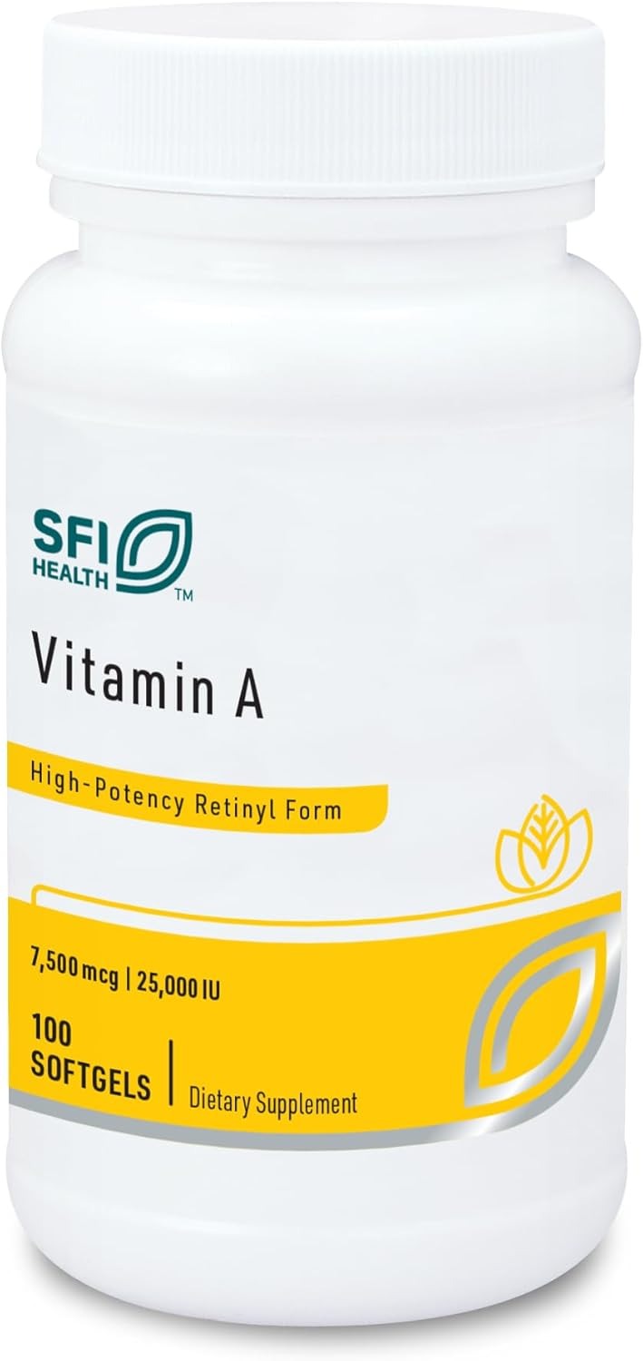 VITAMIN A 25,000 IU (7500mcg) x100 Sf Klaire - SFI Health