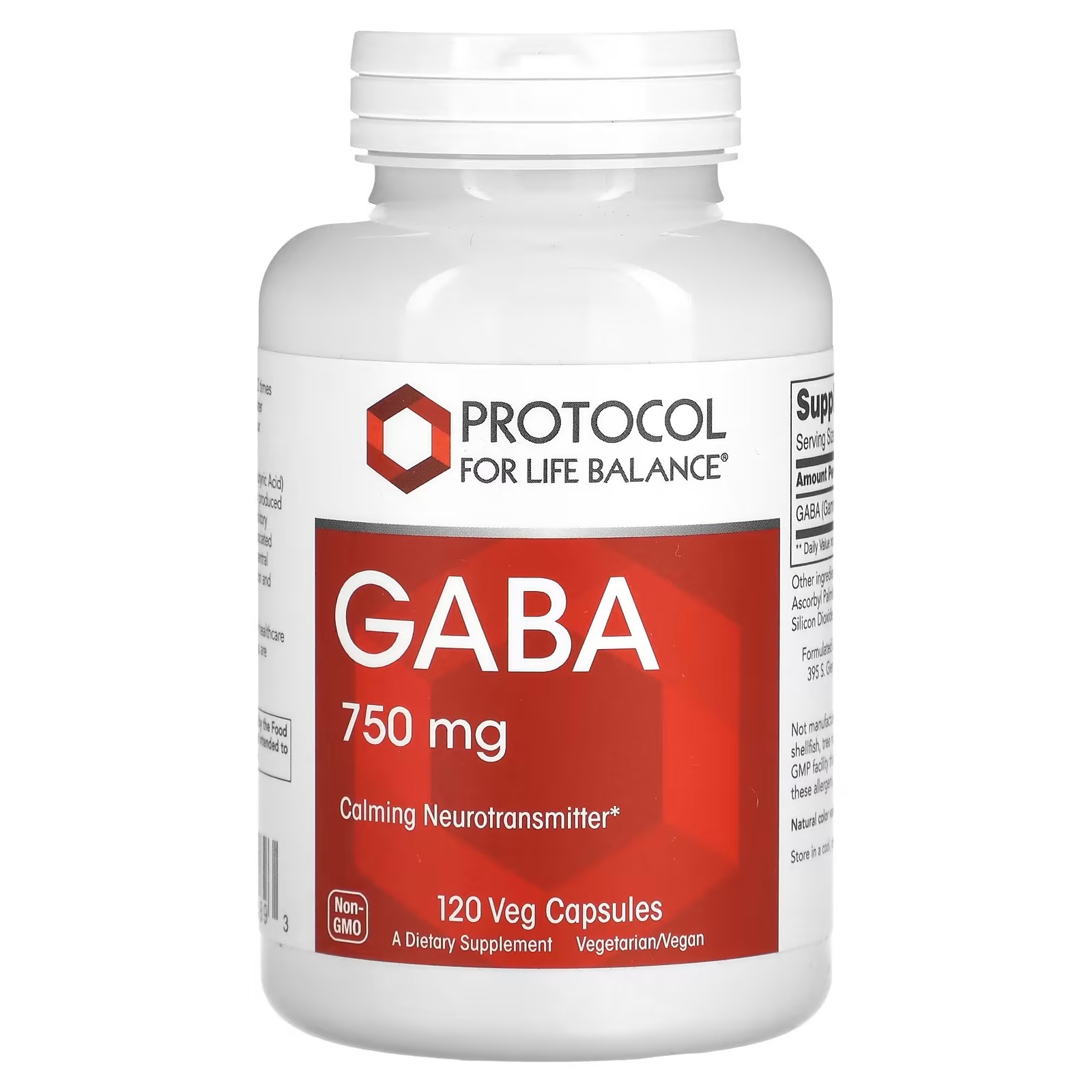 Gaba 750mg x120 C. - Protocol For Life Balance - Protocol For Life Balance