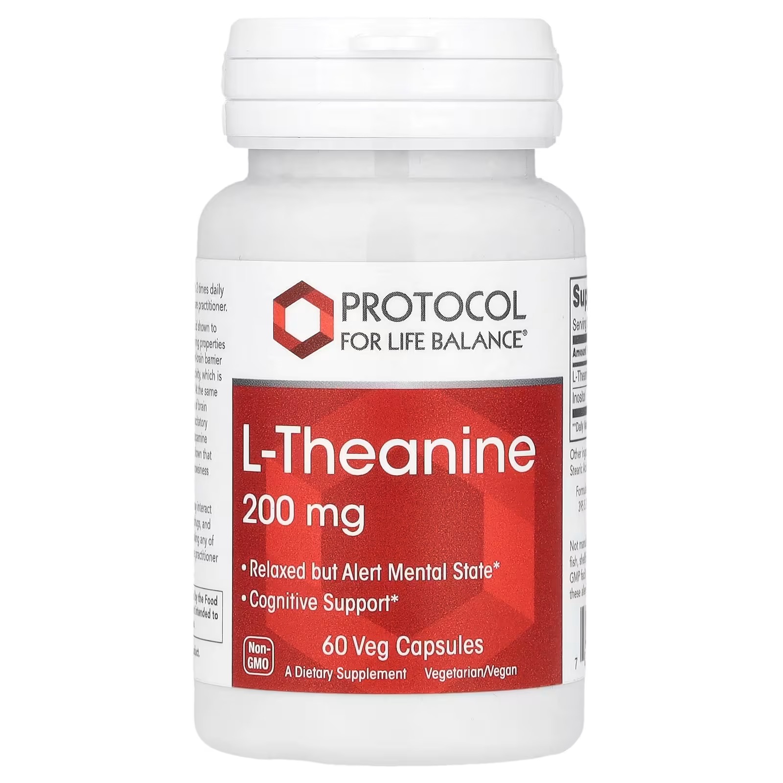 L-Theanine 200mg x60 C - Protocol For Life Balance - Protocol For Life Balance