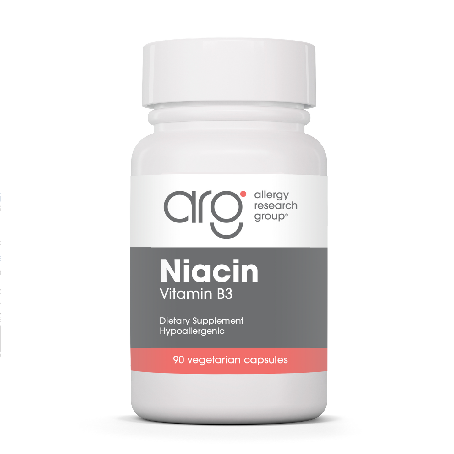 Niacin (Vitamin B3) 250mg x90 Caps - Allergy Research Group - Allergy Research Group