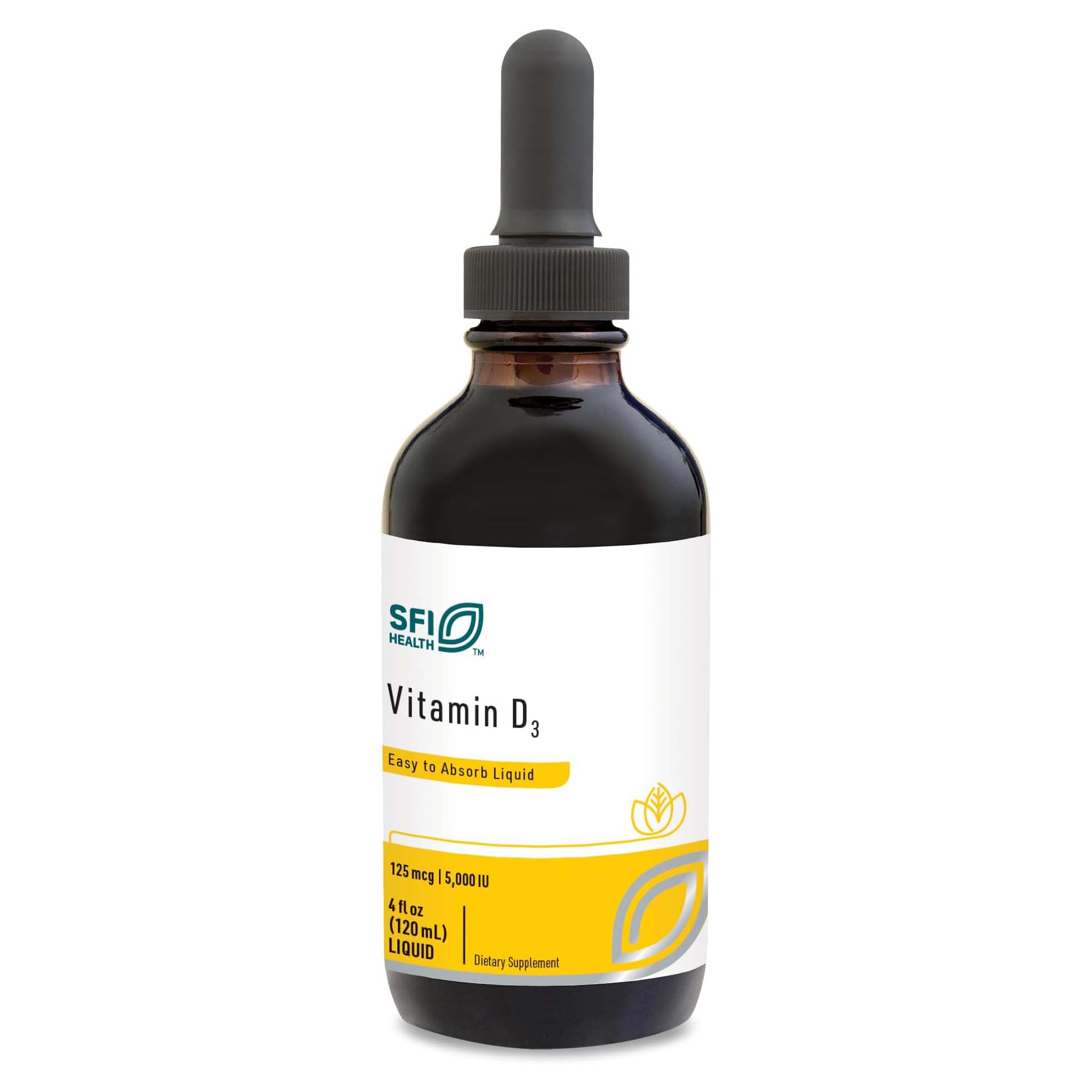 Vitamin D3 5000 IU 120mL - SFI Health - SFI Health