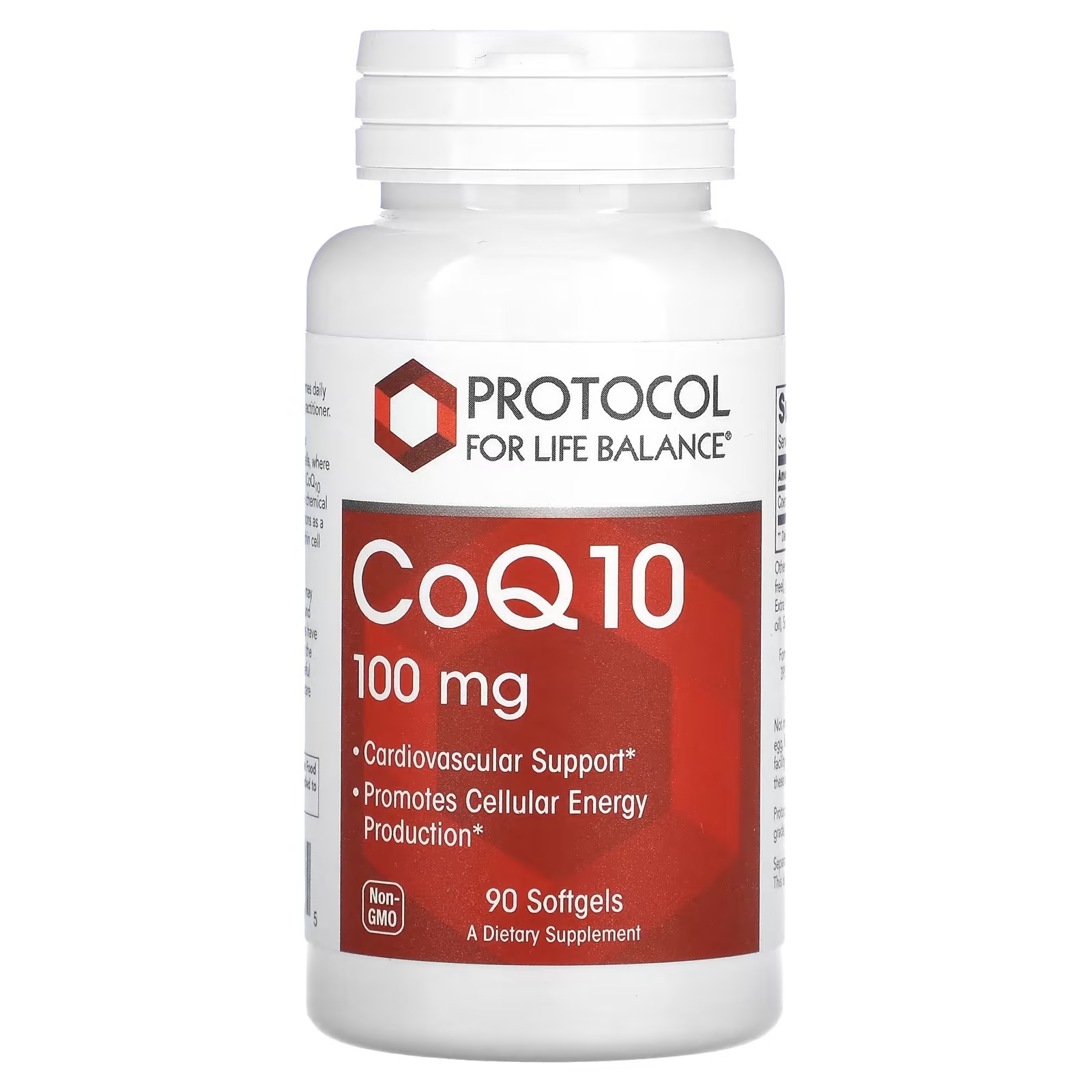 CoQ10 100mg x90 Sg. - Protocol For Life Balance - Protocol For Life Balance