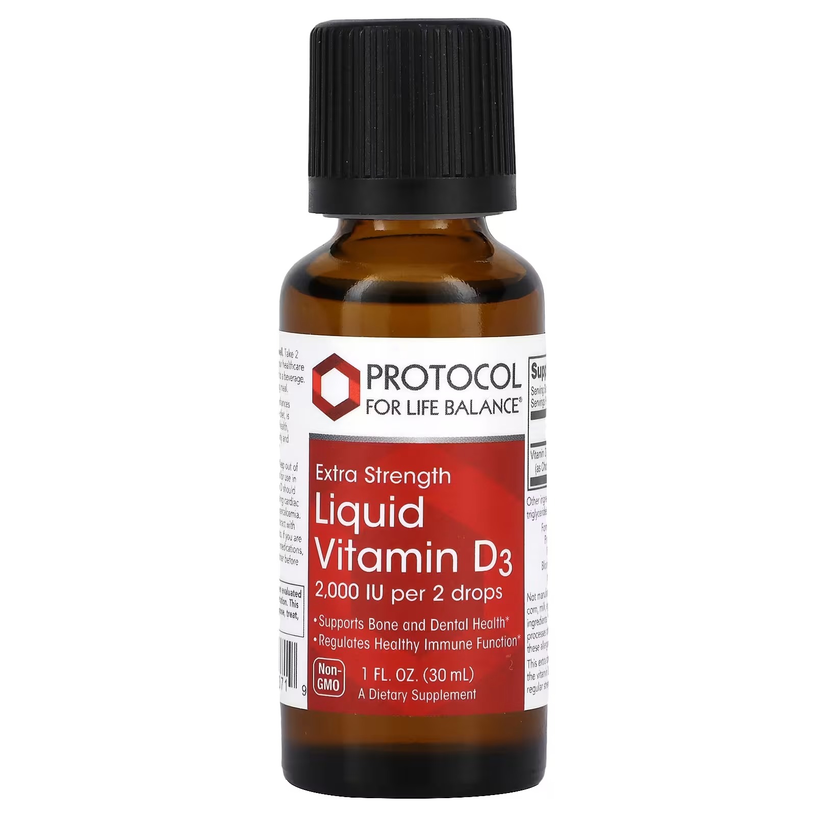 Vitamin D3 Liquida 2000 IU 30mL - Protocol For Life Balance - Protocol For Life Balance