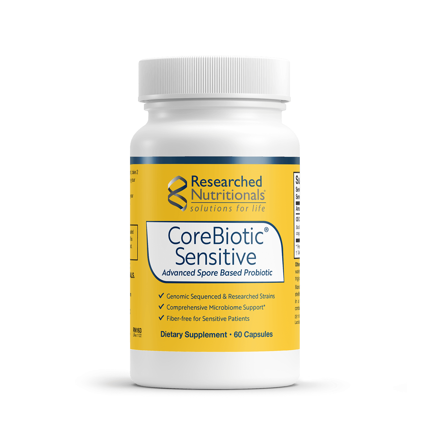 CoreBiotic Sensitive 11 Billion CFU x60 Capsules - Researched Nutritionals - Researched Nutritionals