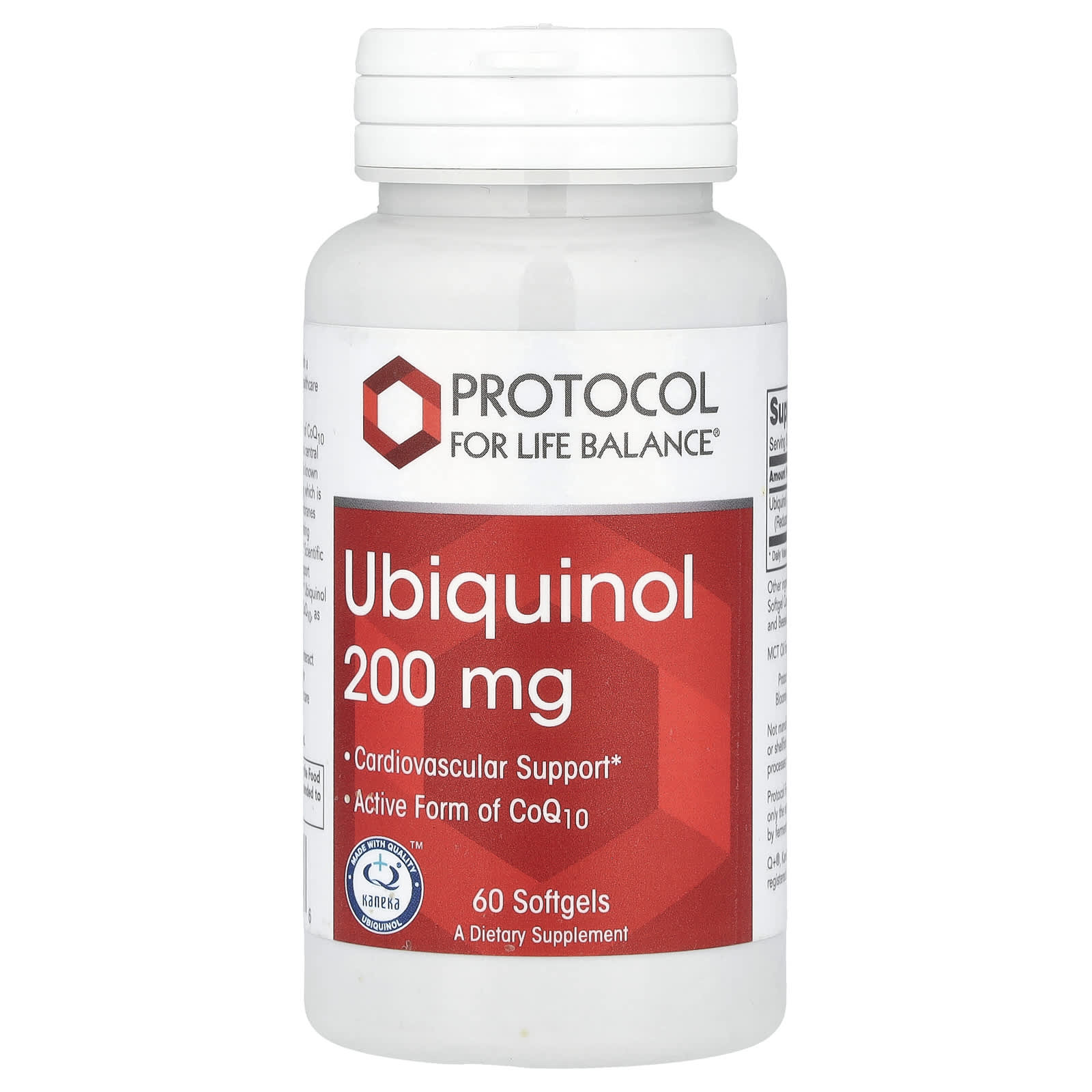 Ubiquinol 200mg x60 Sg. - Protocol For Life Balance - Protocol For Life Balance