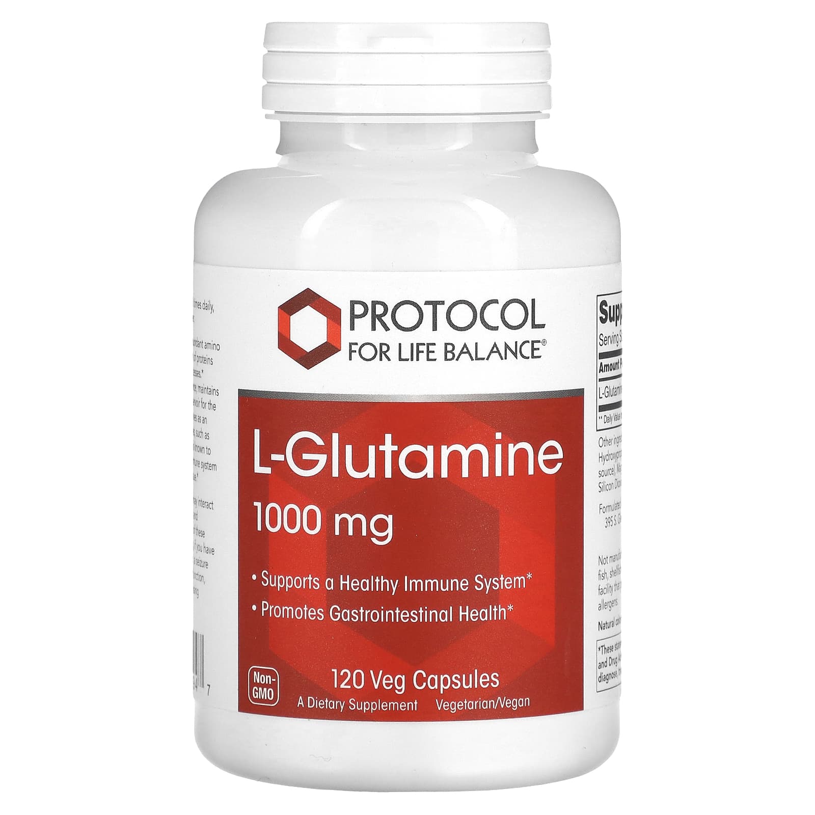 L-Glutamine 1000mg x120 C. - Protocol For Life Balance - Protocol For Life Balance