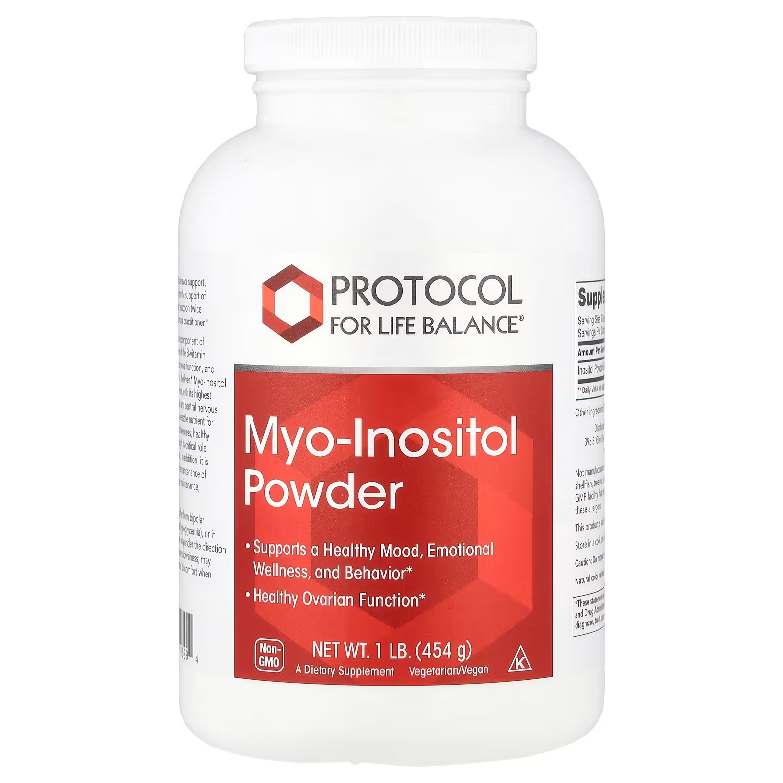 Myo-Inositol Powder 6000mg 1 Lib. - Protocol For Life Balance - Protocol For Life Balance