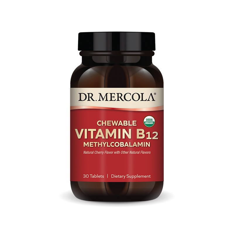 Vitamin B12 Methylcobalamin 1000mcg x30 Mastica - Dr. Mercola - Dr. Mercola