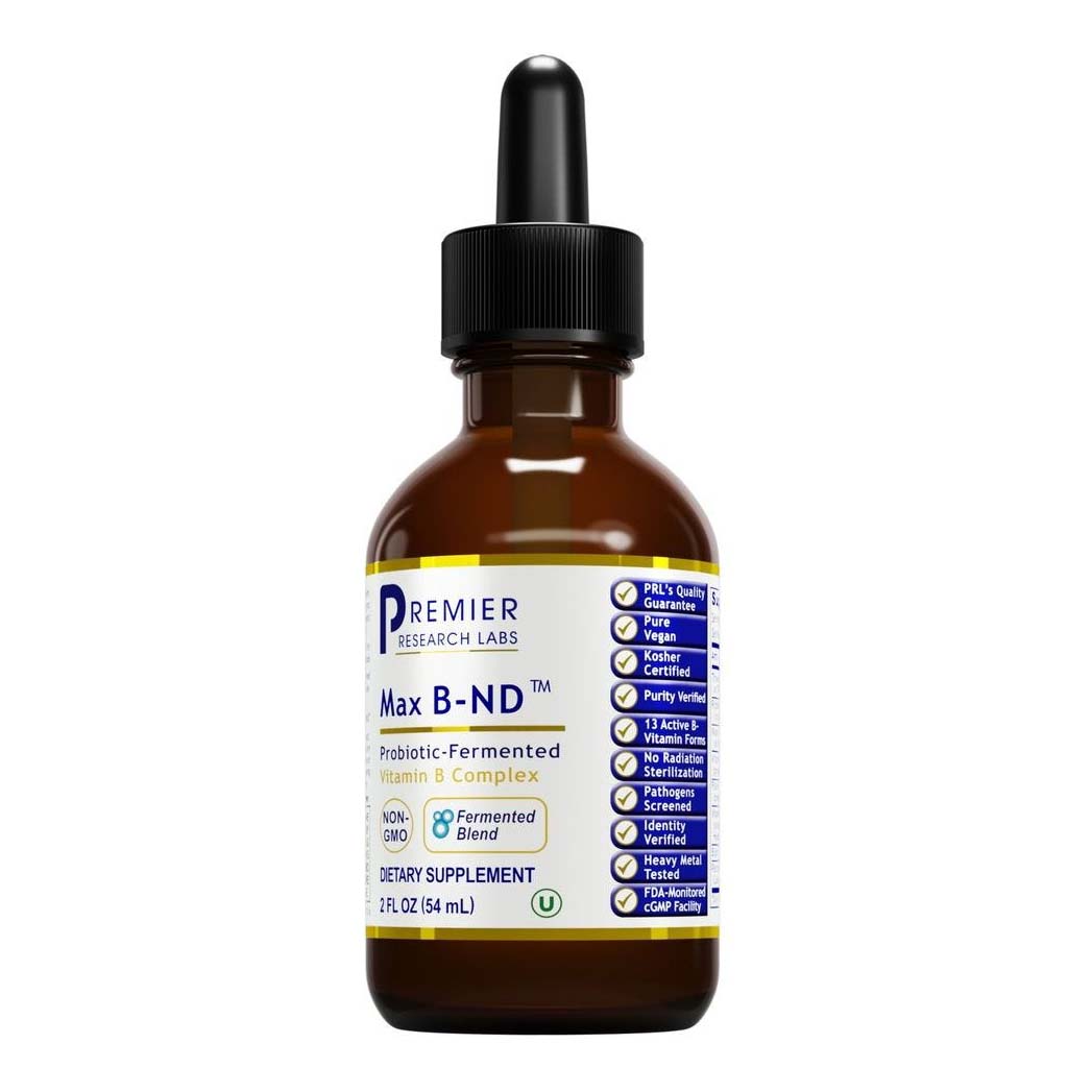 Max B-ND Probiotic B-Complex 2 Oz - Premier Research Labs - Premier Research Labs