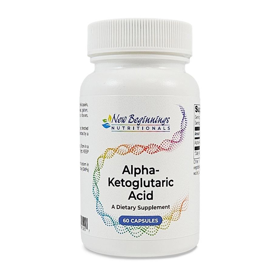 Alpha Ketoglutaric Acid AKG 300mg x60 C - New Beginnings - New Beginnings