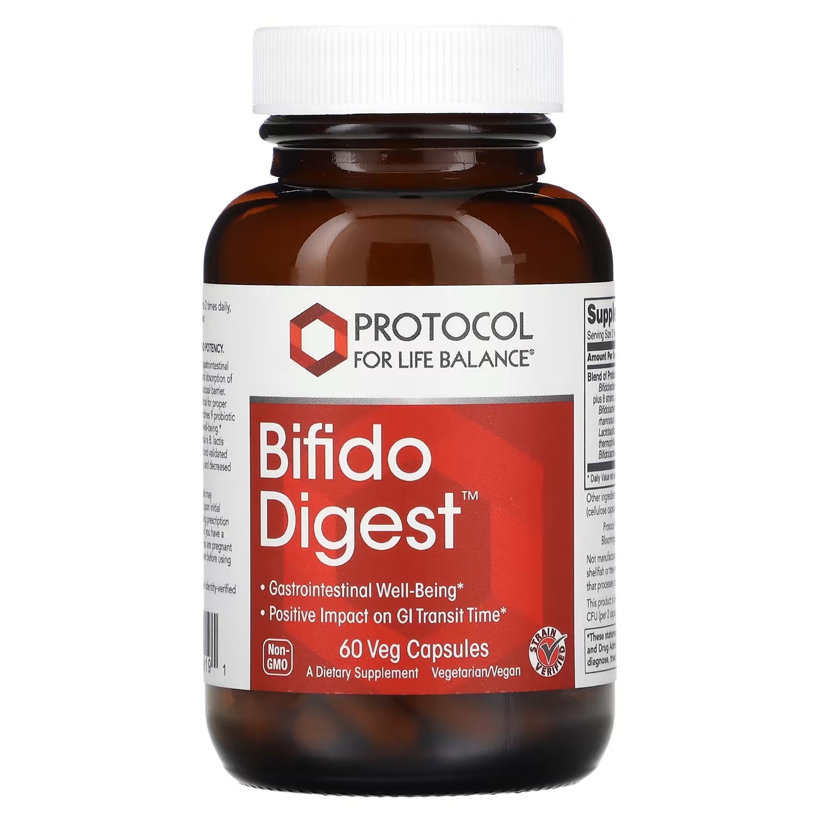 Bifido Digest 20 Billion x60 C. - Protocol For Life Balance - Protocol For Life Balance
