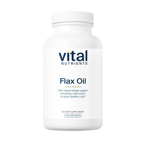 Flax Seed Oil 1000mg x100 Sg - Vital Nutrients - Vital Nutrients
