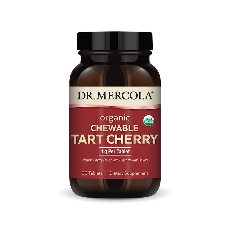 Tart Cherry Cereza 1000mg Masticable x30 T. - Dr. Mercola - Dr. Mercola