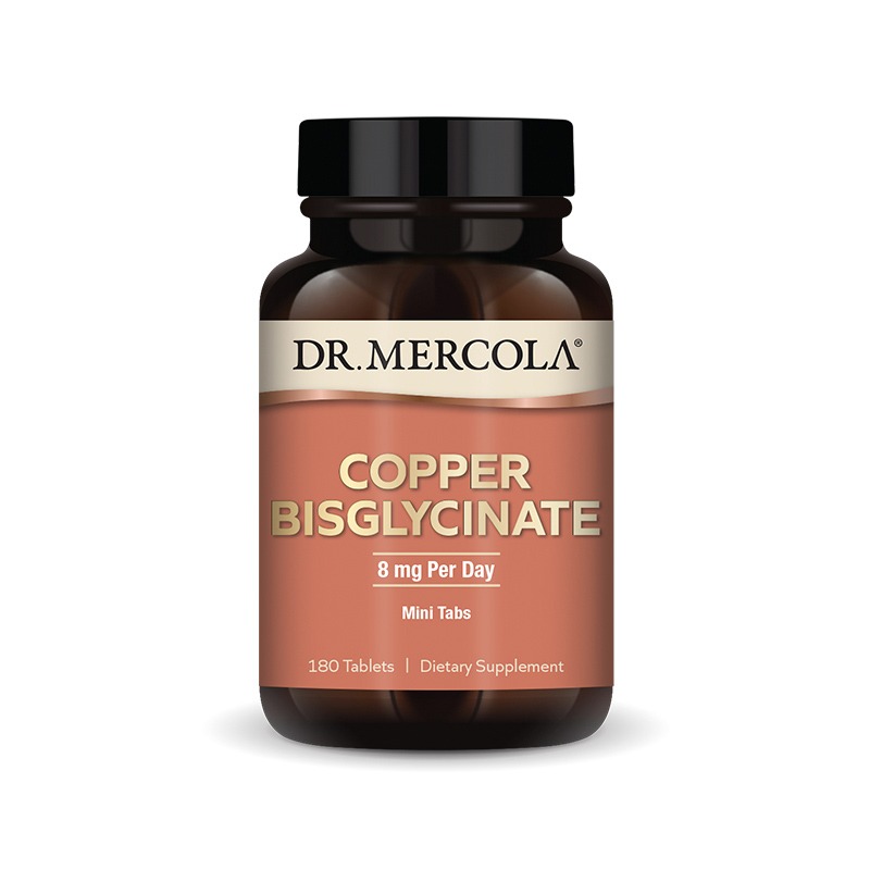 Copper Bisglycinate 8mg x180 T. - Dr. Mercola - Dr. Mercola