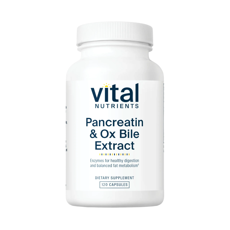 Pancreatin & Ox Bile Extract x 60 C. - Vital Nutrients - Vital Nutrients