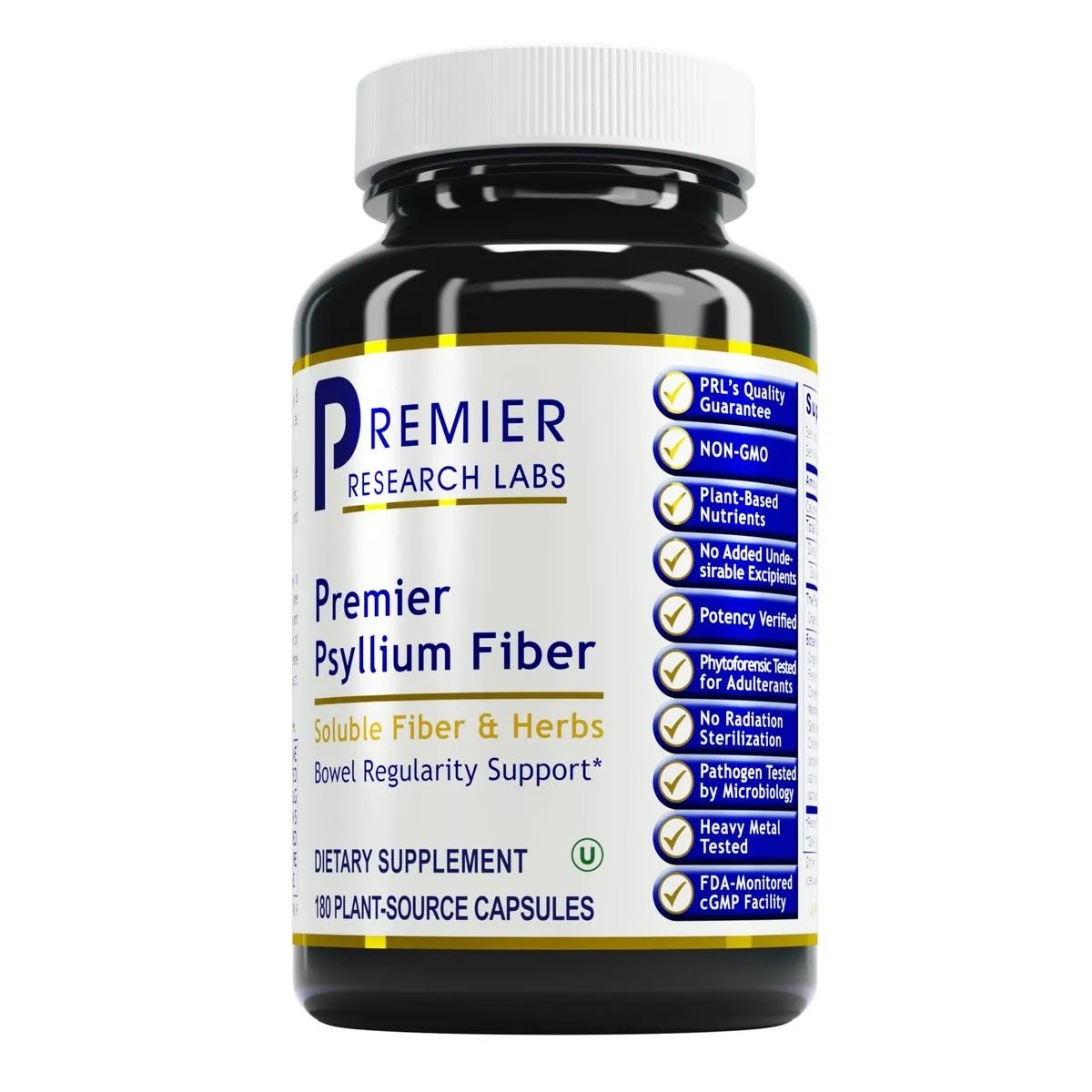 Psyllium Fiber x180 C. - Premier Research Labs - Premier Research Labs