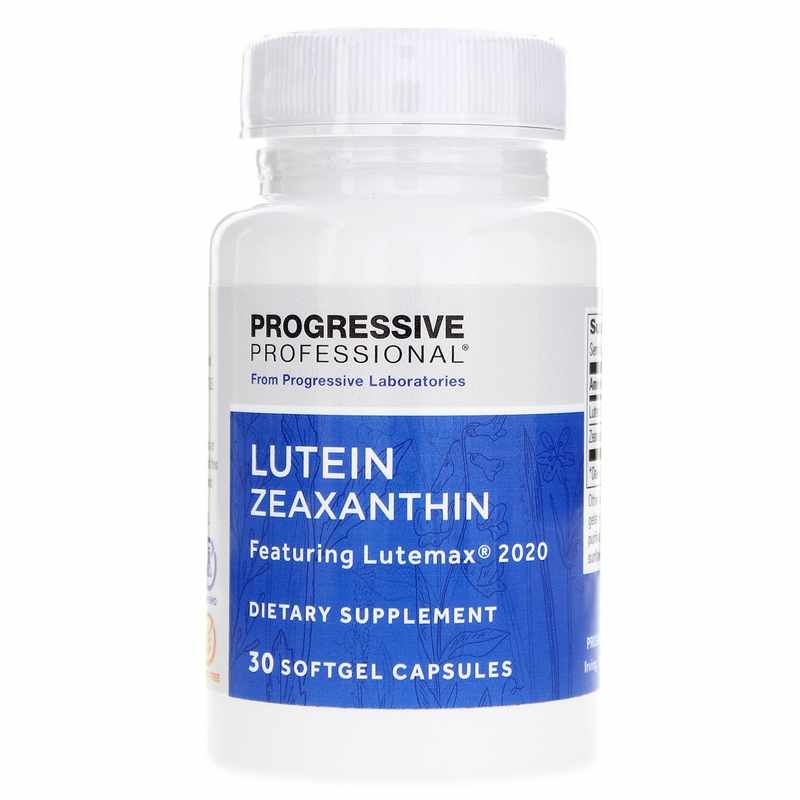 Lutein/Zeaxanthin x30 Softgels. Progressive - Progressive Laboratories