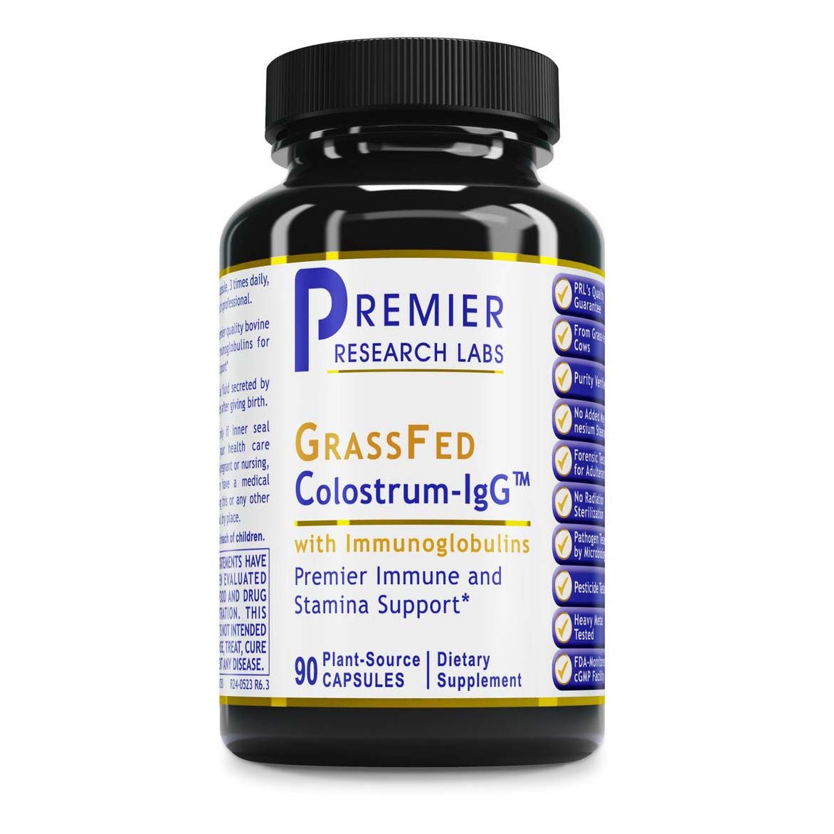 Colostrum IgG Grassfed x60 C. - Premier Research Labs - Premier Research Labs