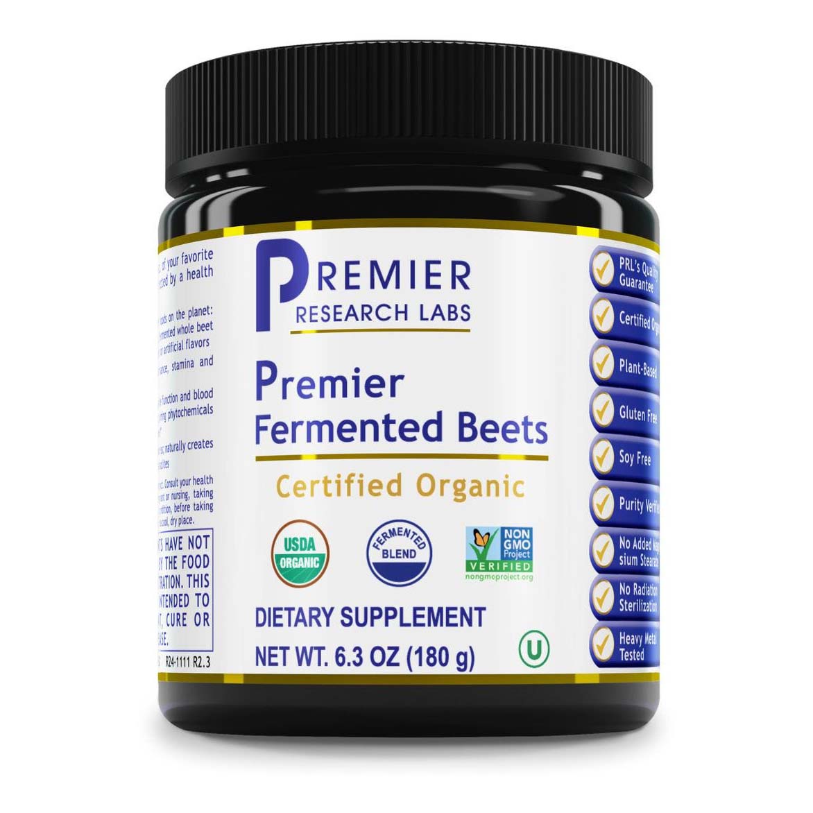 Fermented Beets 6.3Oz / 180g. - Premier Research Labs - Premier Research Labs