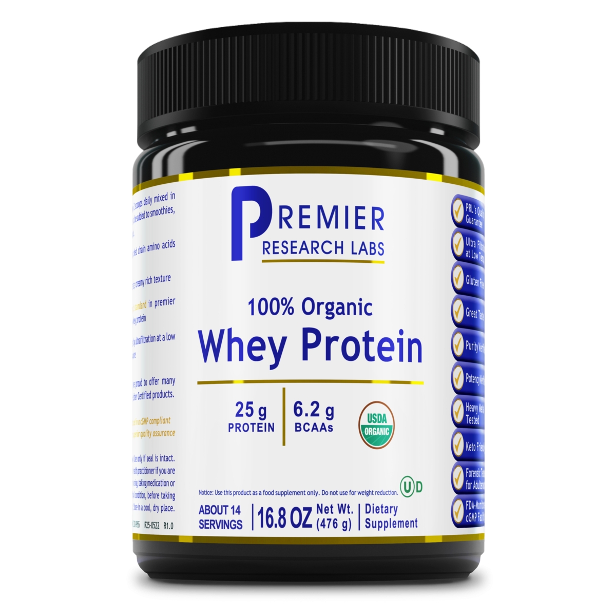 Whey Protein (16.8 oz) - Premier Research Labs - Premier Research Labs