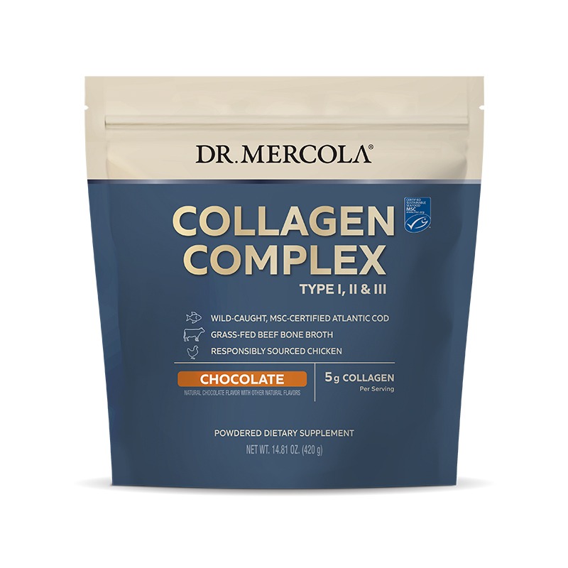 Collagen Complex (Chocolate) 14.81 Oz / 420g. - Dr. Mercola - Dr. Mercola