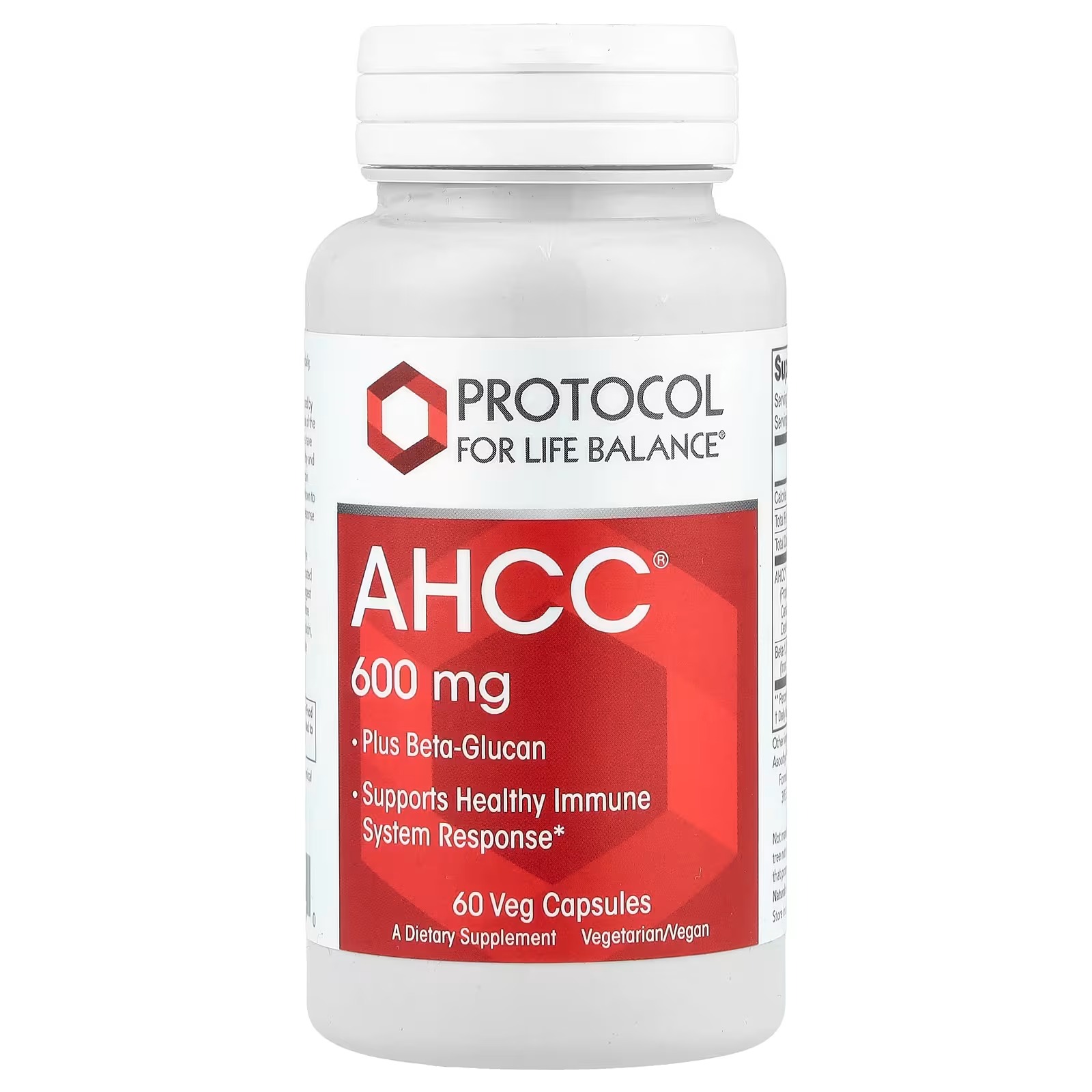 AHCC 600mg x60 C - Protocol For Life Balance - Protocol For Life Balance