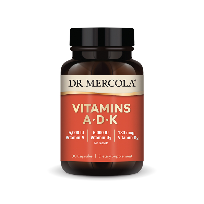 Vitamins A D K x30 Caps. - Dr. Mercola - Dr. Mercola