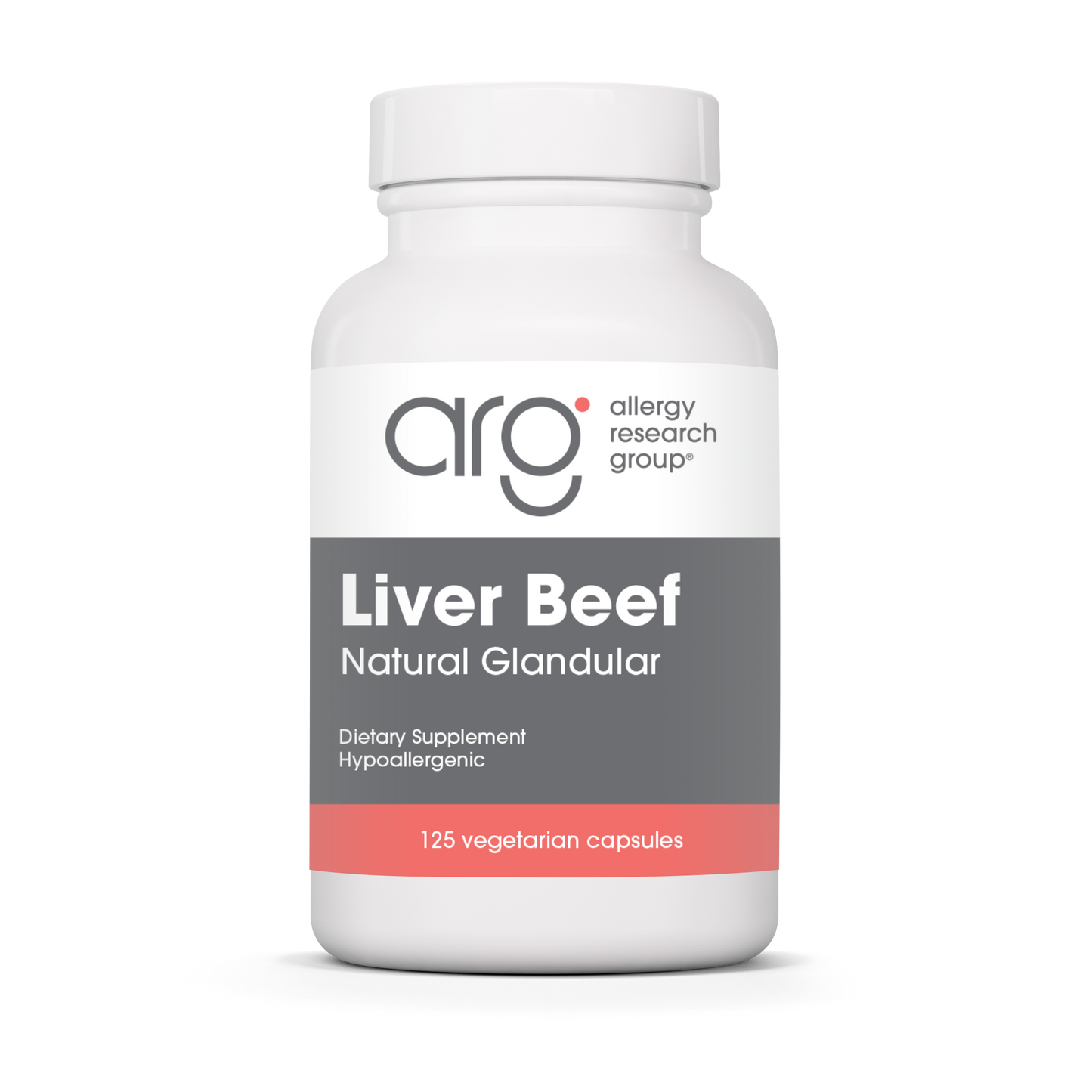 Liver Beef 100mg x125 Caps. Allergy Research Group - Allergy Research Group
