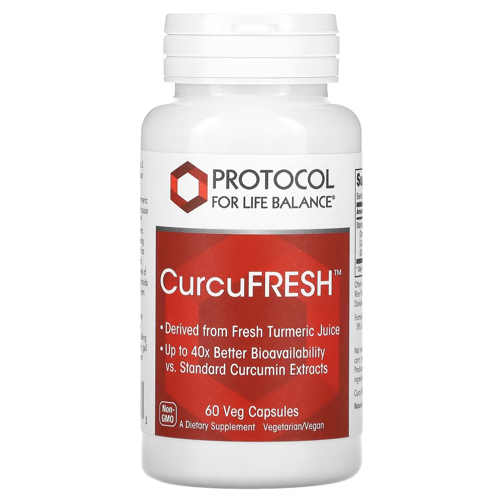CurcuFresh 500mg x60 C. - Protocol For Life Balance - Protocol For Life Balance