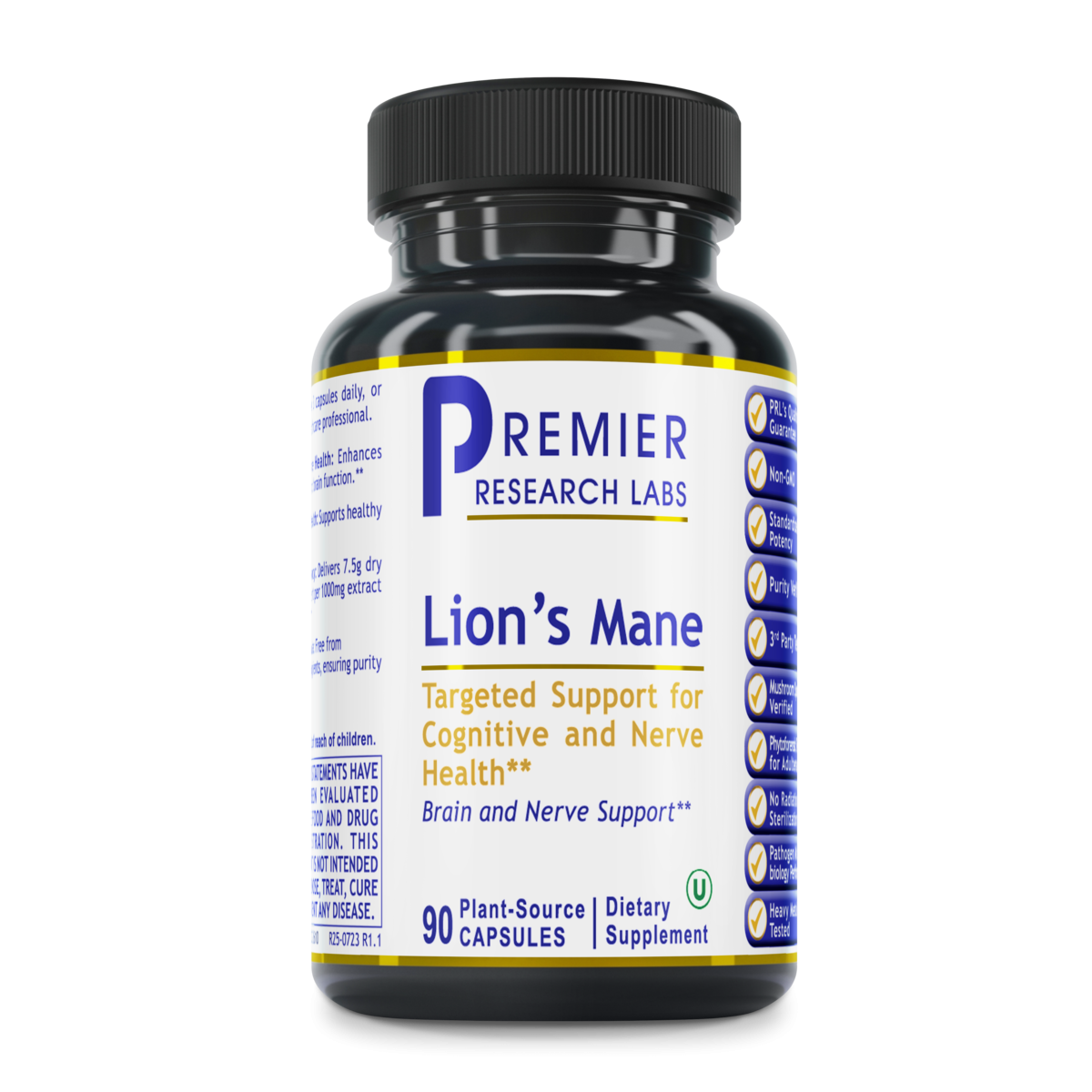 Lion's Mane 1000mg x90 Capsules - Premier Research Labs - Premier Research Labs