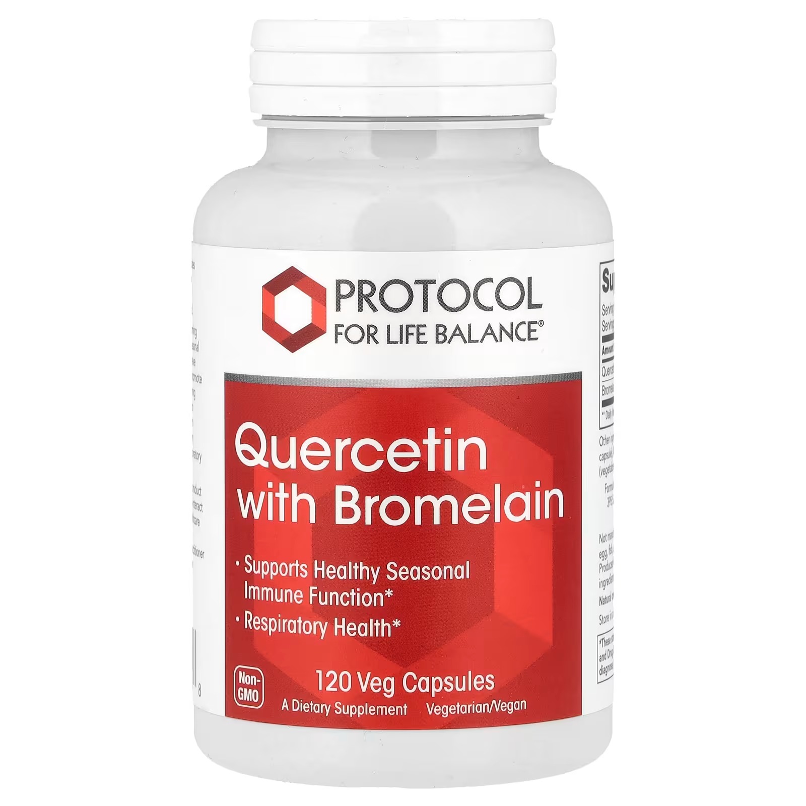Quercetin with Bromelain x120 C. - Protocol For Life Balance - Protocol For Life Balance