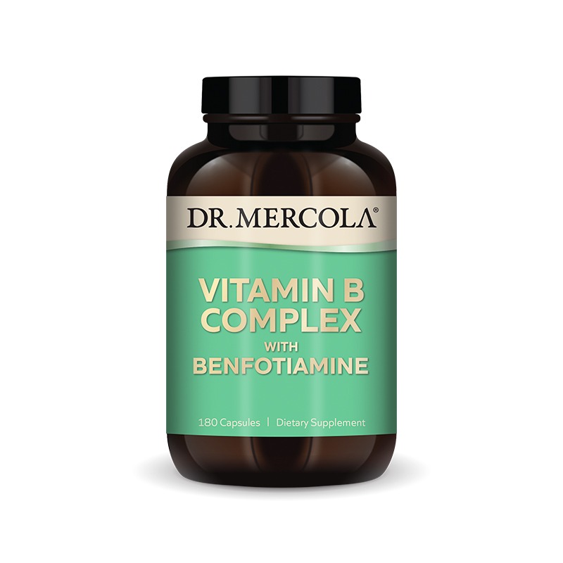 Vitamin B Complex + Benfotiamine x180 Caps - Dr. Mercola - Dr. Mercola